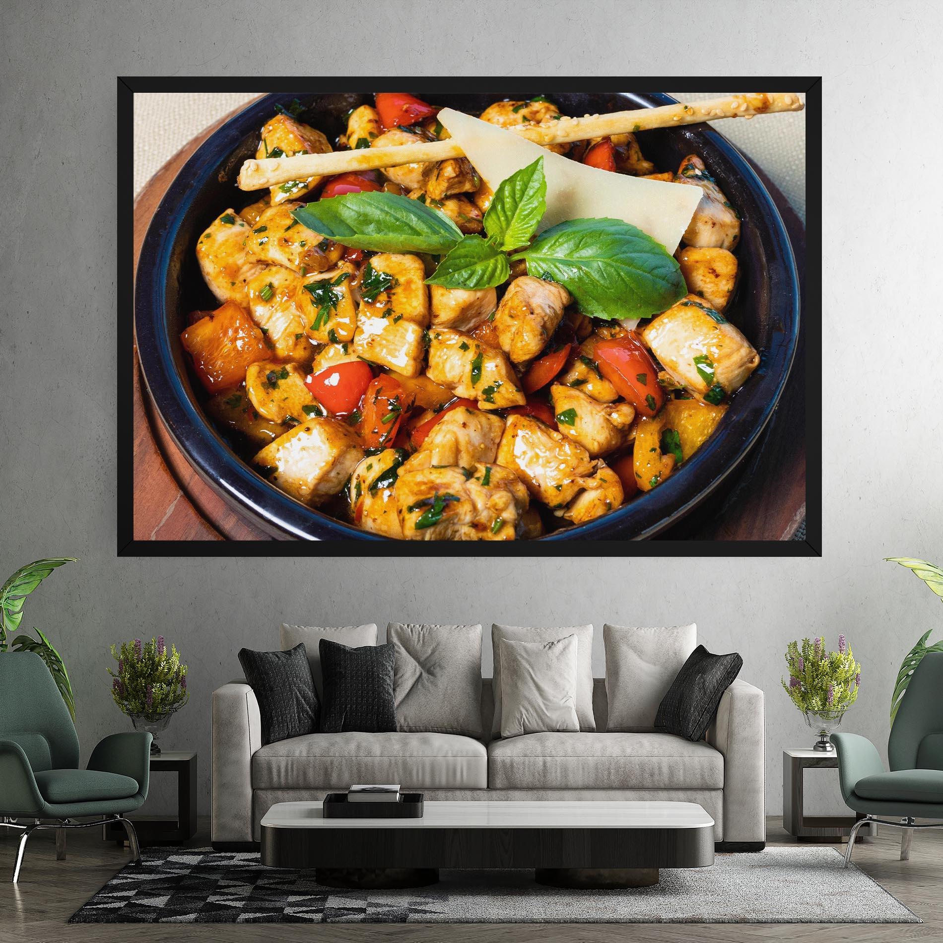 Vászonkép Chicken Food mockup 7