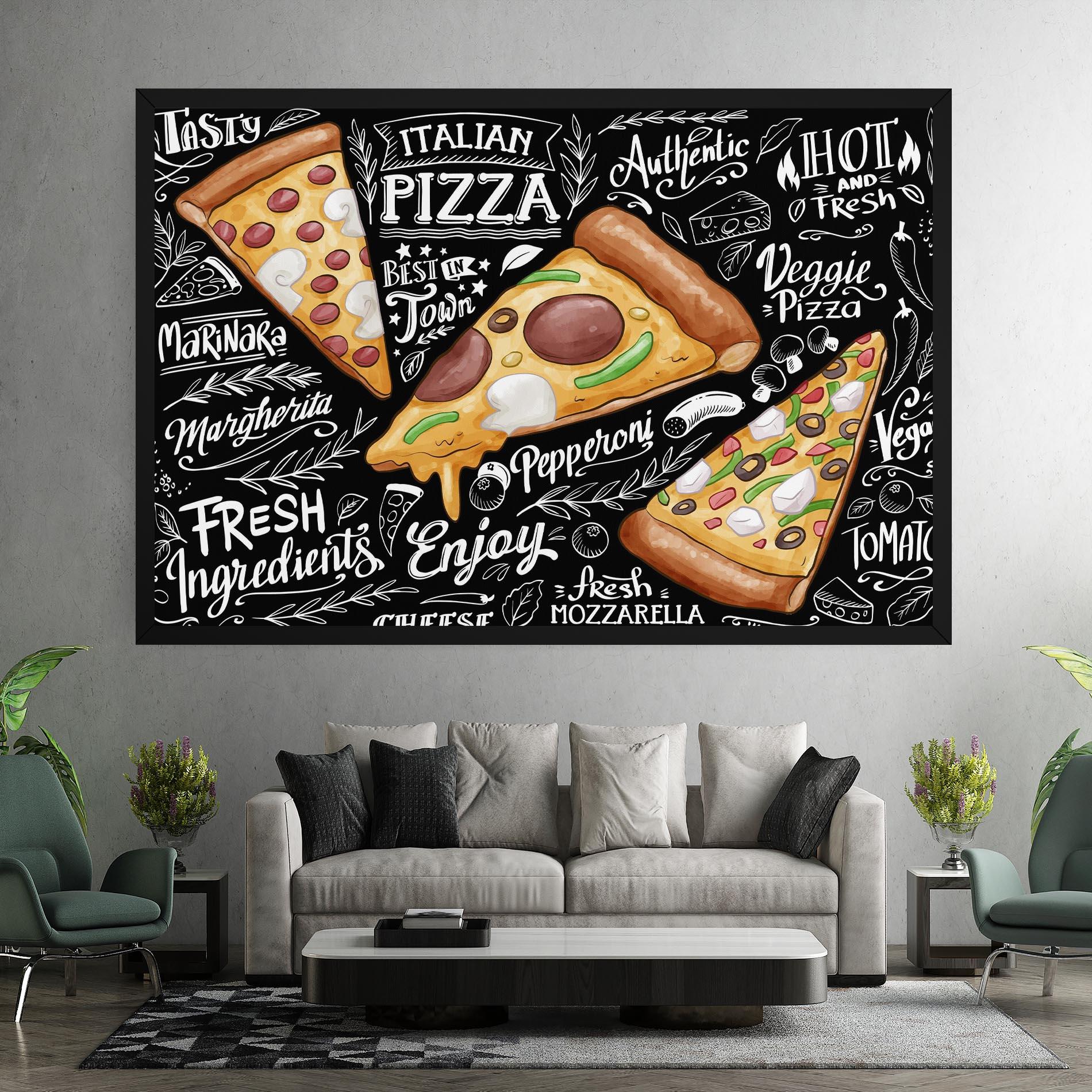 Vászonkép Enjoy Pizza mockup 7