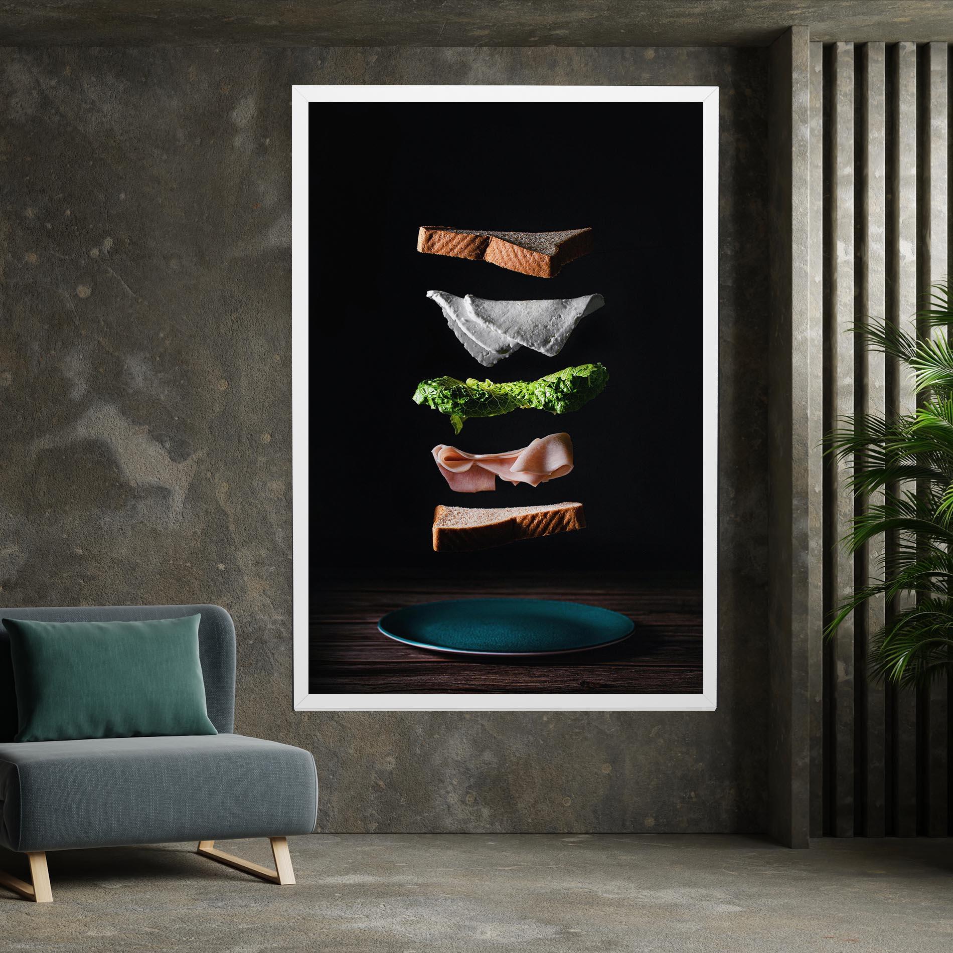 Vászonkép Floating Sandwich mockup 7