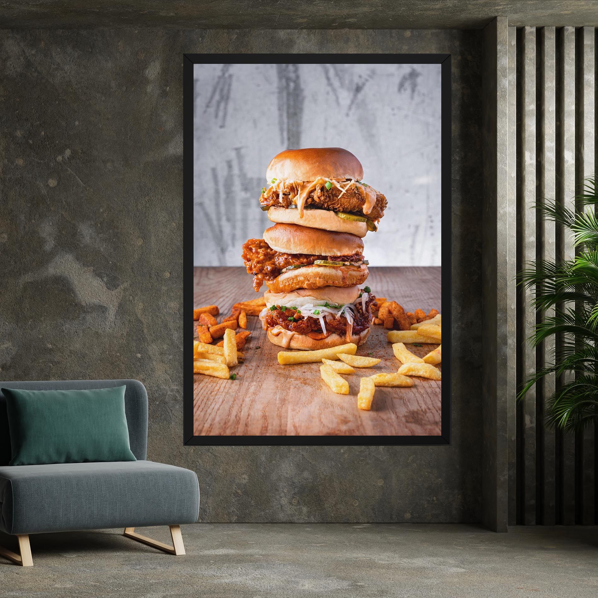Triple Hamburger mockup 7
