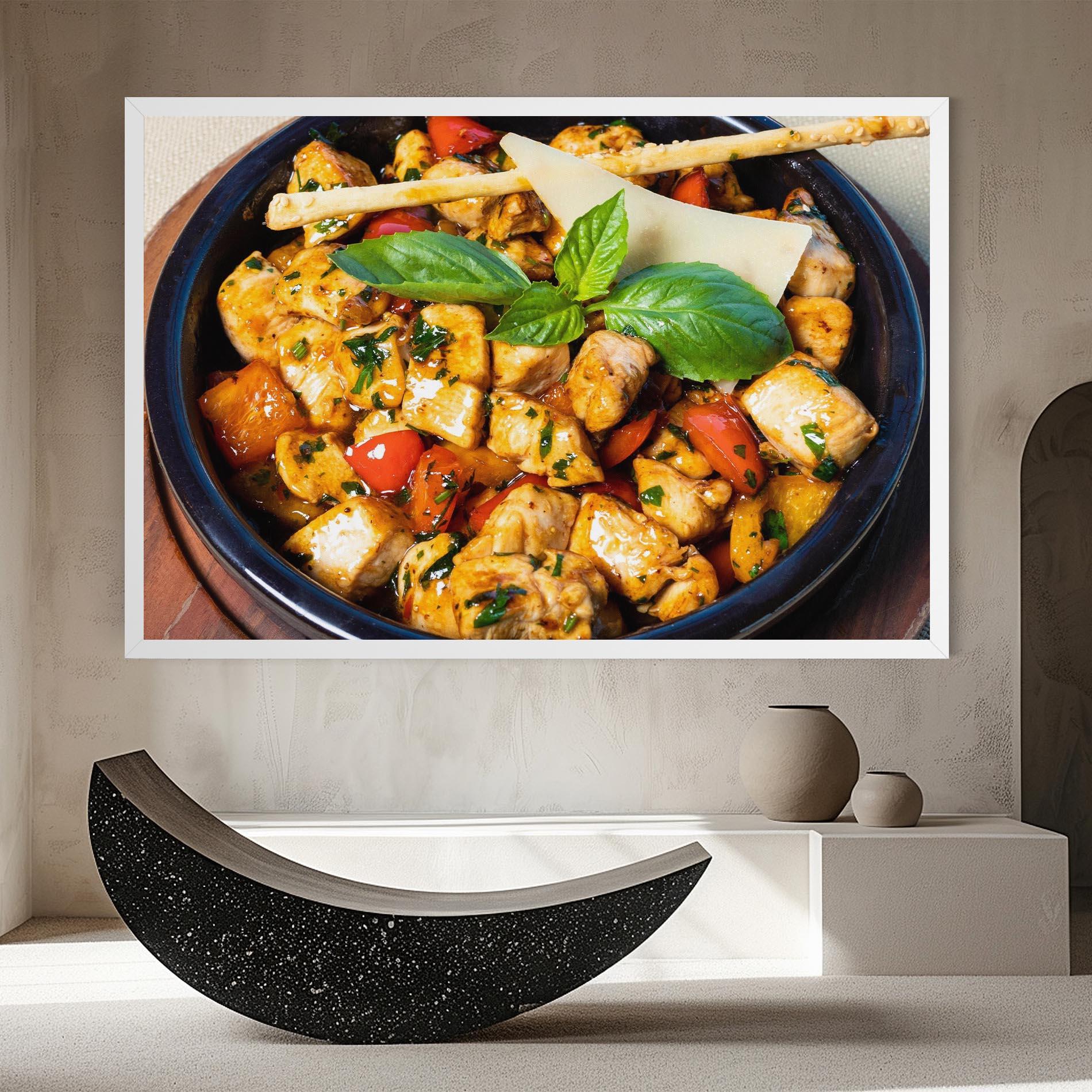 Vászonkép Chicken Food mockup 8