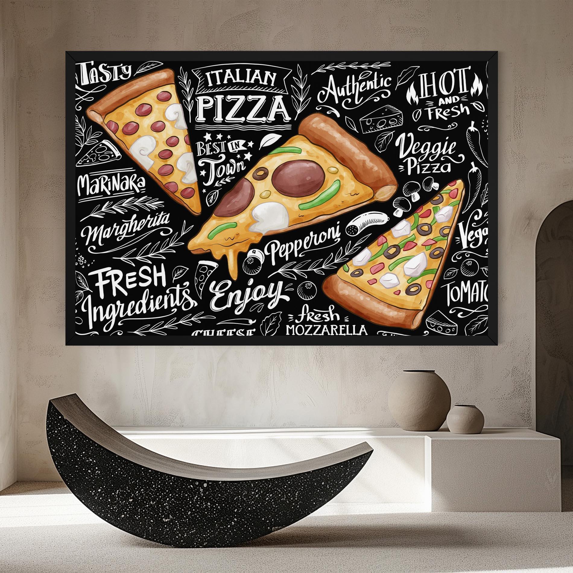 Vászonkép Enjoy Pizza mockup 8