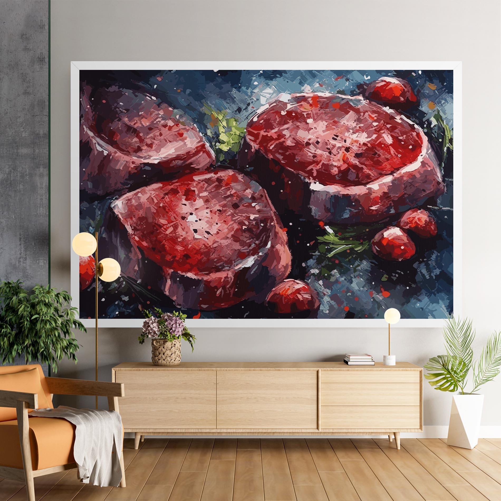 Vászonkép Meat Art mockup 9