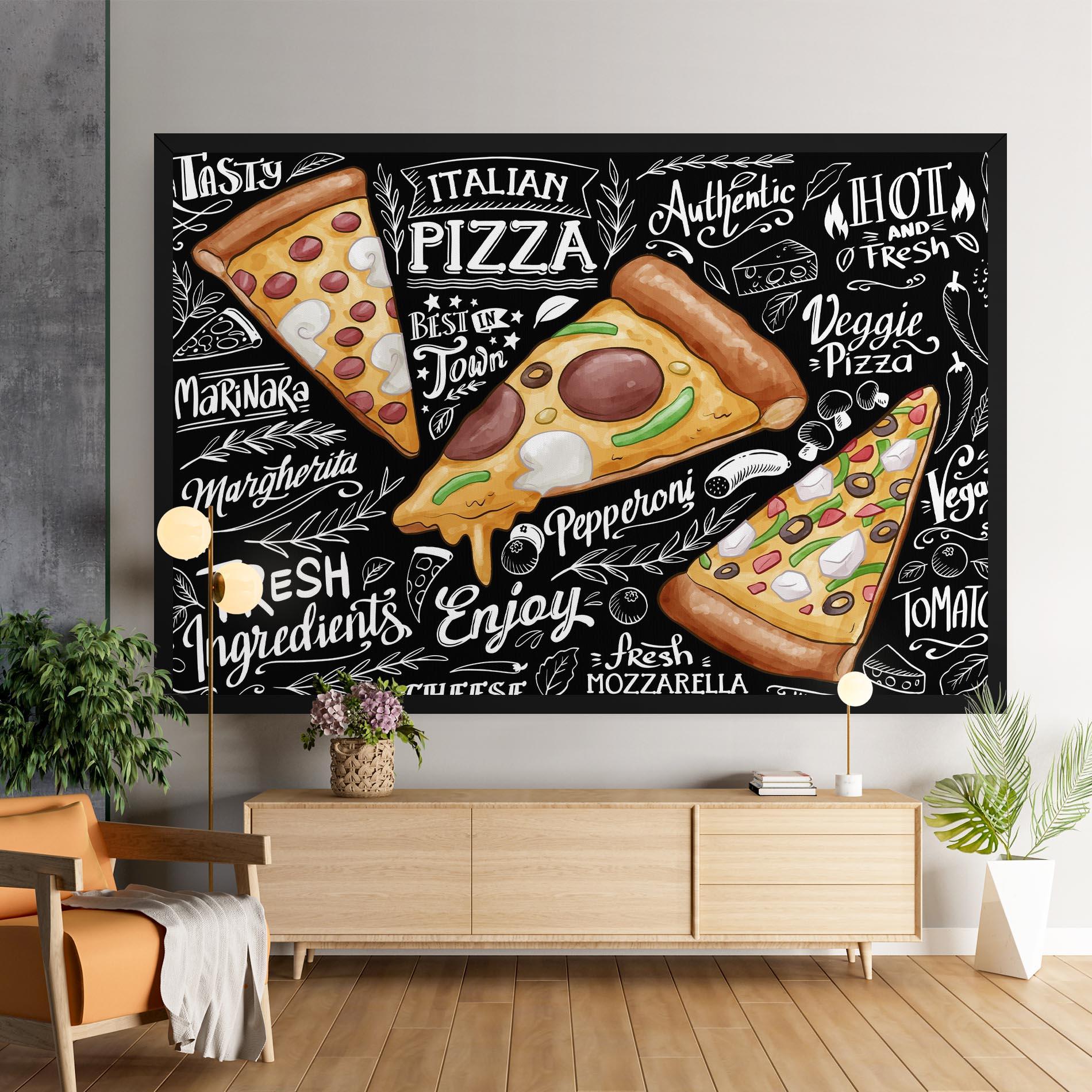 Vászonkép Enjoy Pizza mockup 9