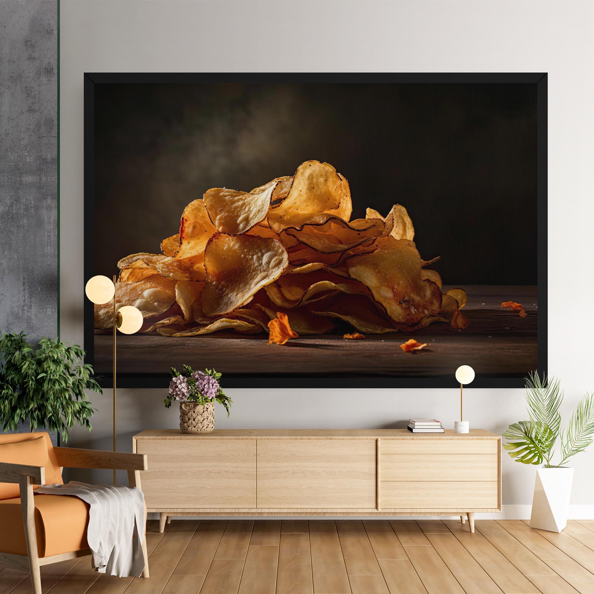 Vászonkép Potato Chips mockup 9