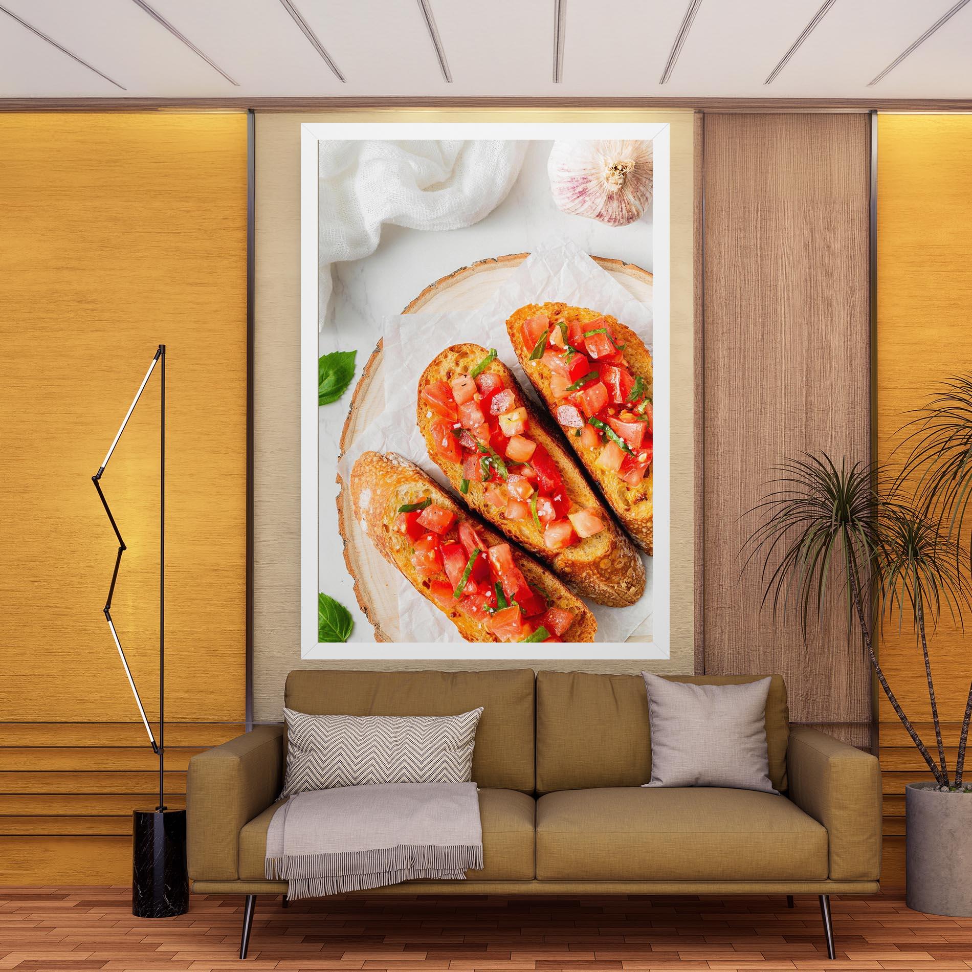 Vászonkép Tomatoes On Bread mockup 9