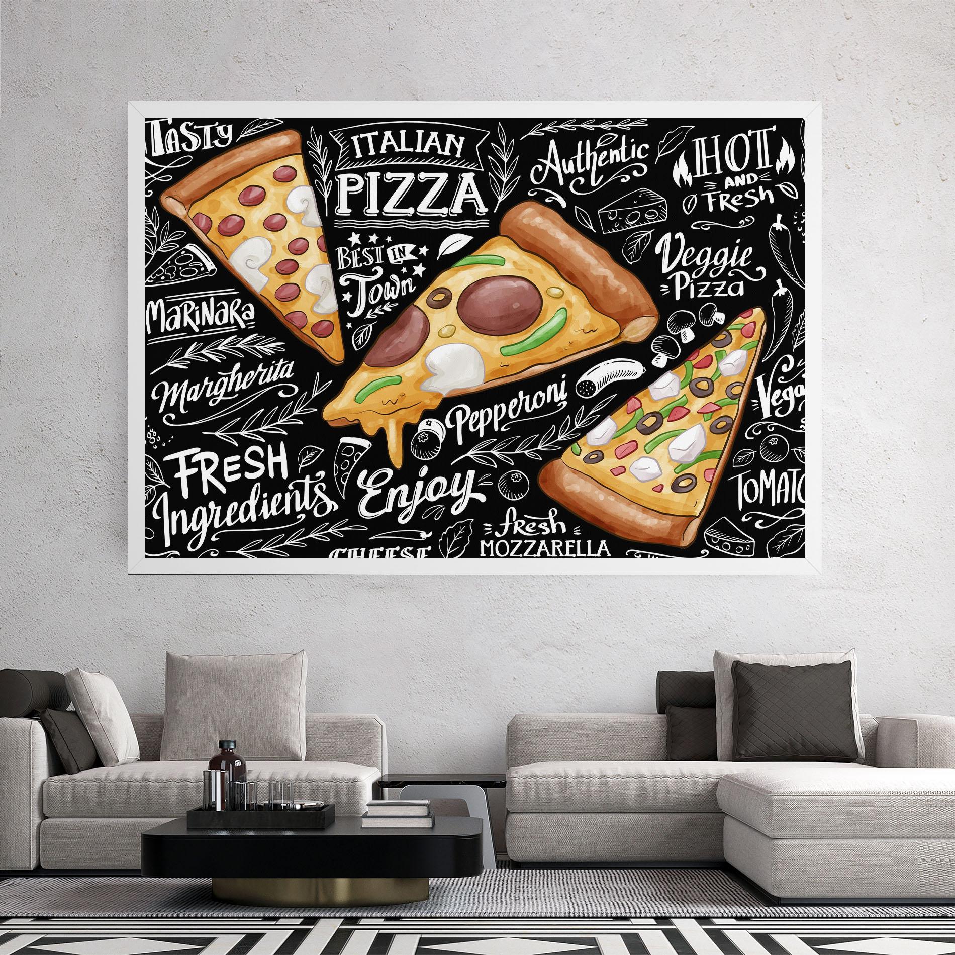 Vászonkép Enjoy Pizza mockup 2