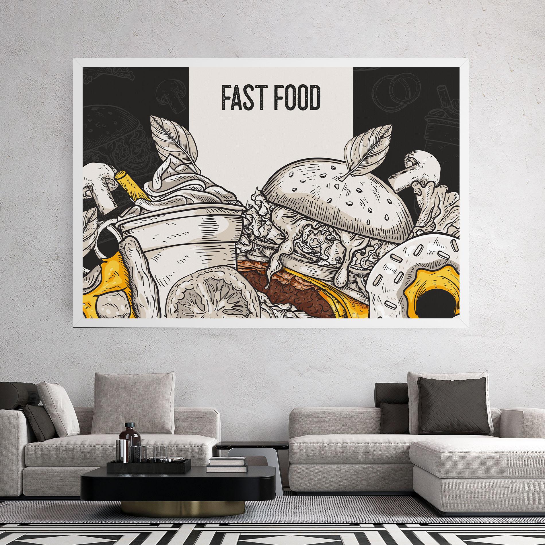 Vászonkép Fast Food mockup 2