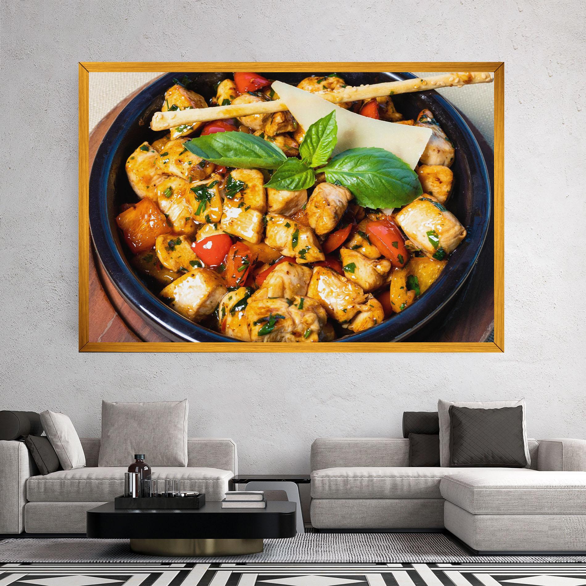 Vászonkép Chicken Food mockup 2