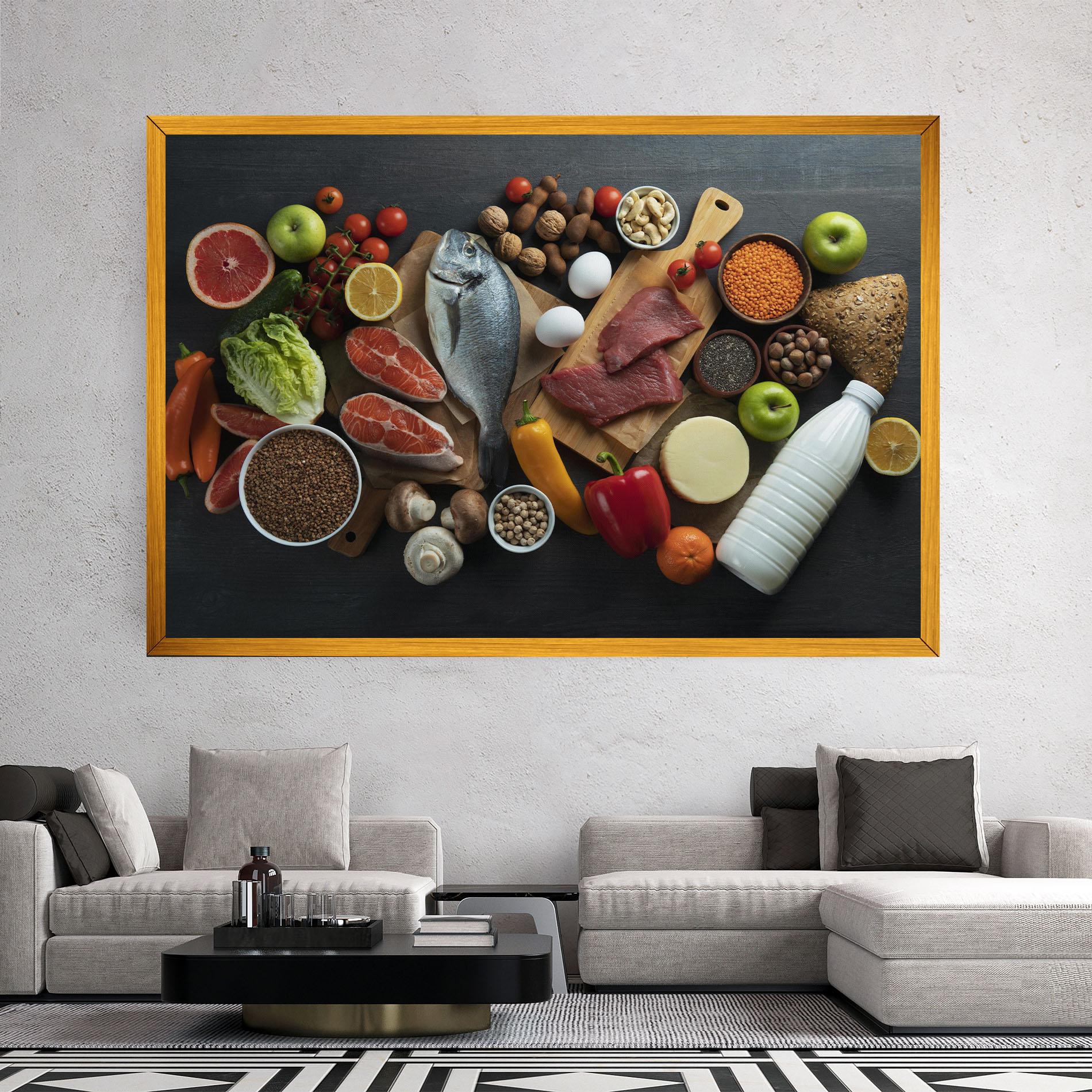 Vászonkép Food Ingredients mockup 2