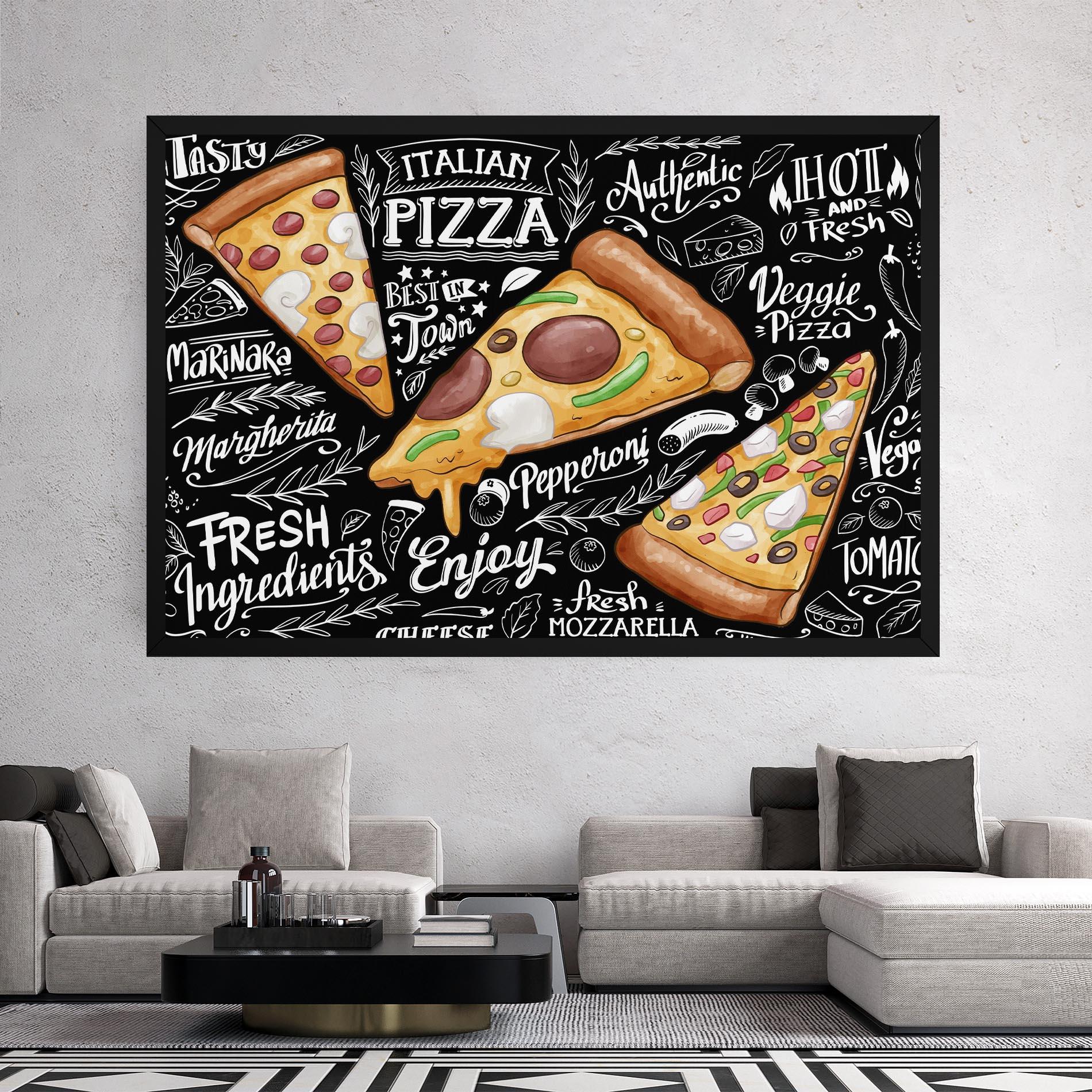 Vászonkép Enjoy Pizza mockup 2