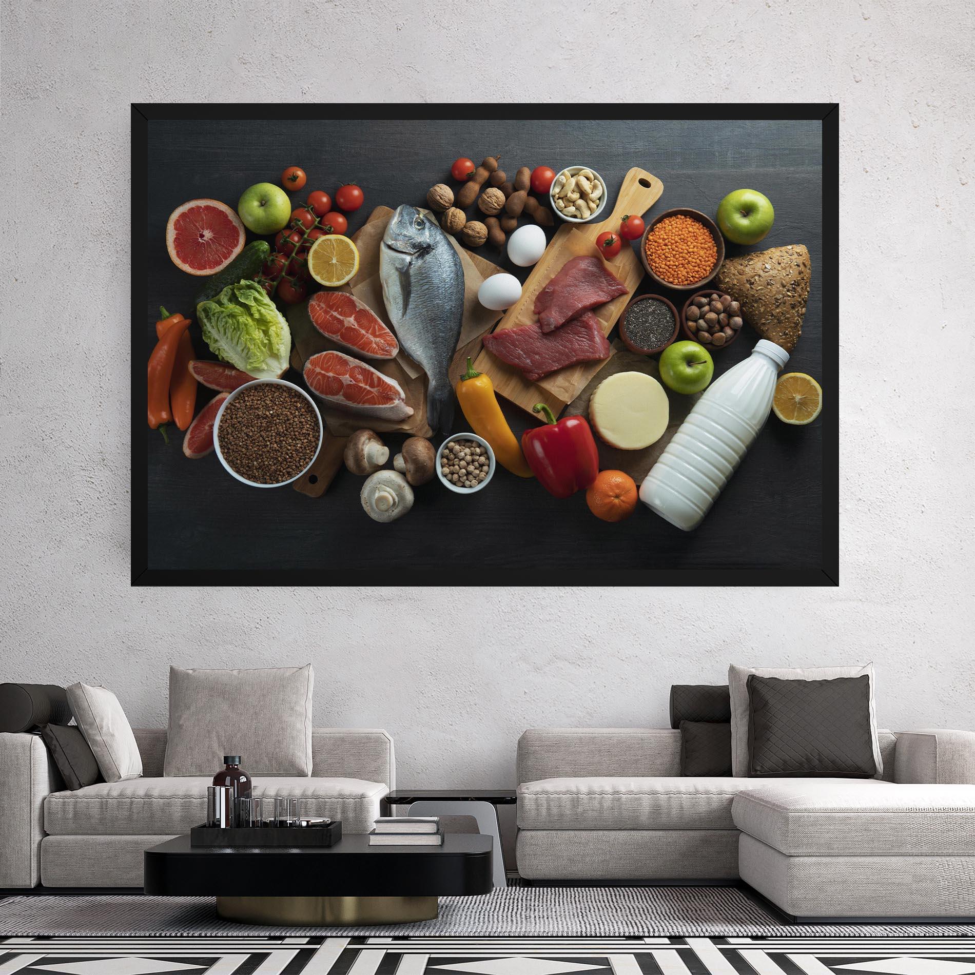 Vászonkép Food Ingredients mockup 2