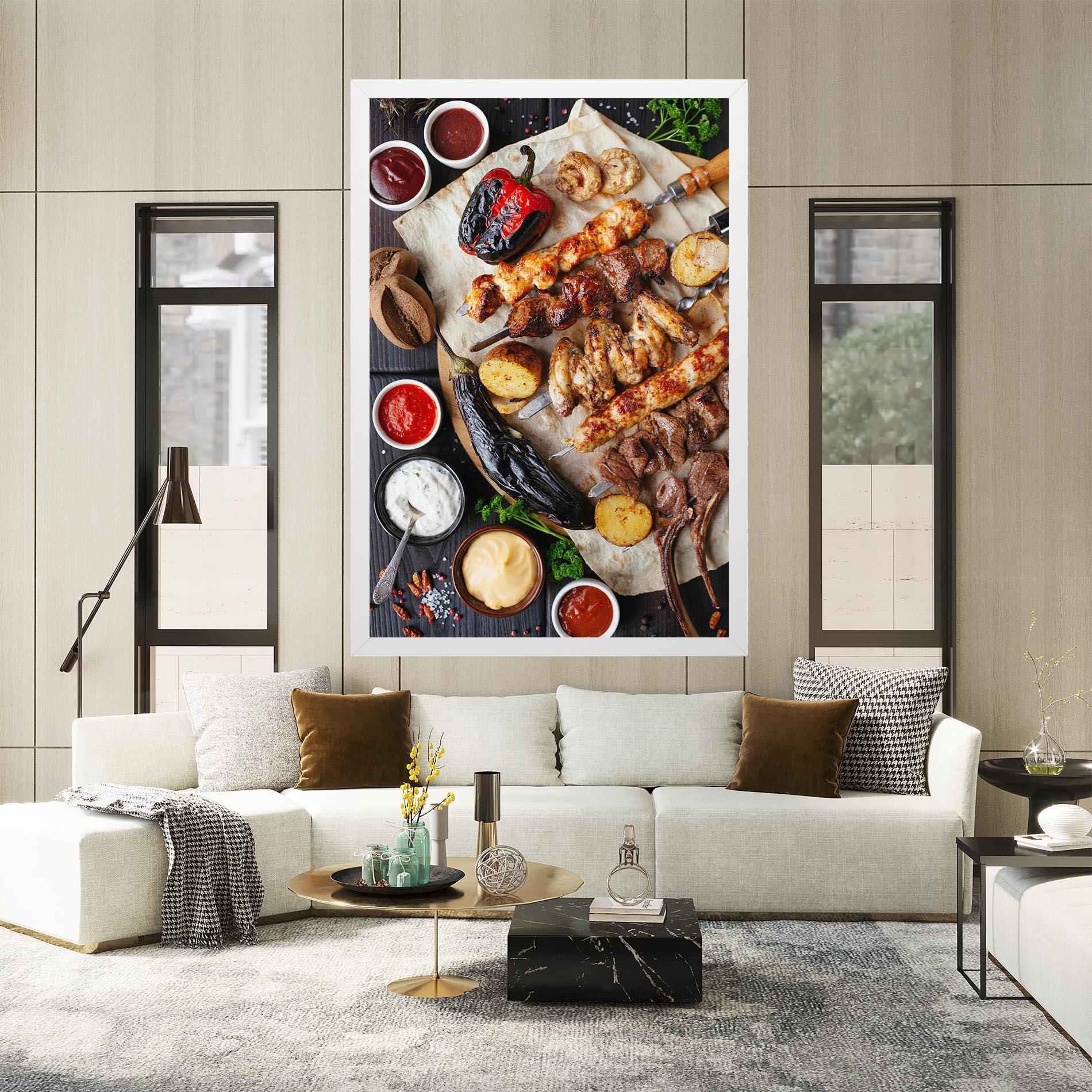 Vászonkép Skewers mockup 2