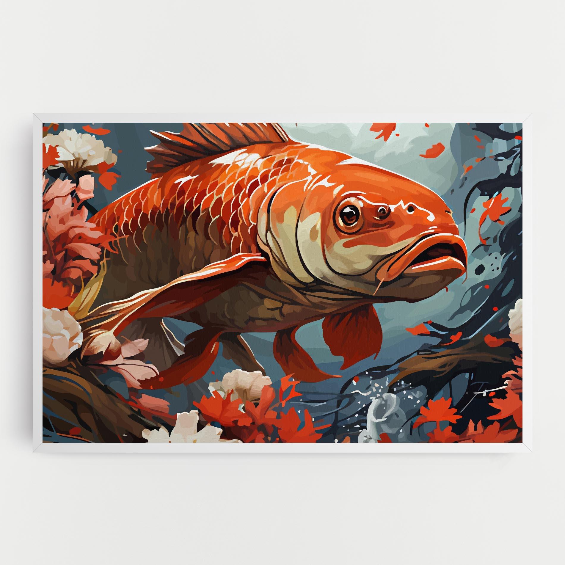 Vászonkép Orange Koi mockup 0