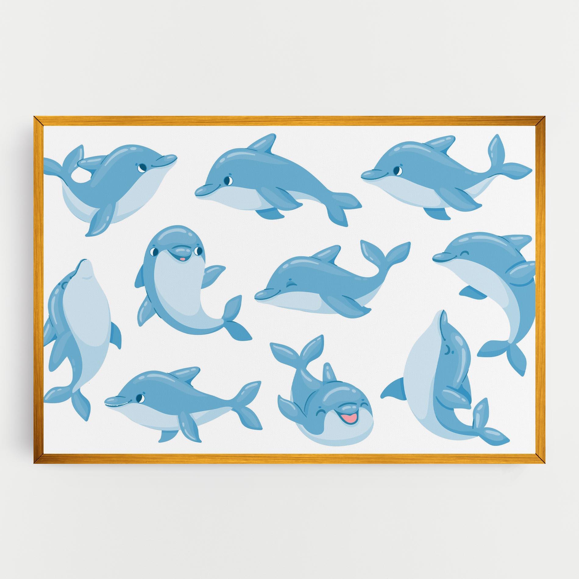 Vászonkép Dolphin mockup 0