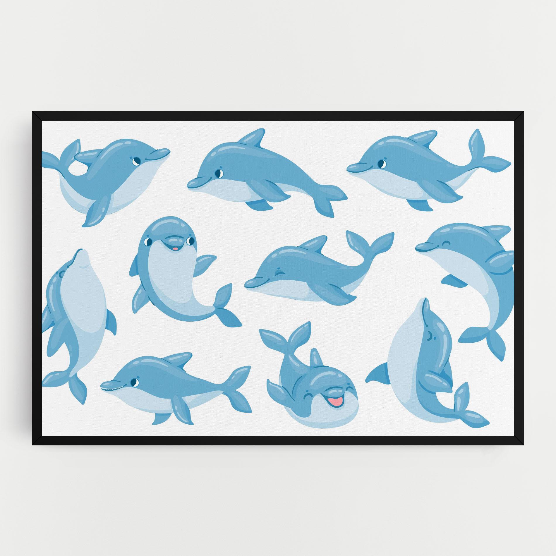 Vászonkép Dolphin mockup 0