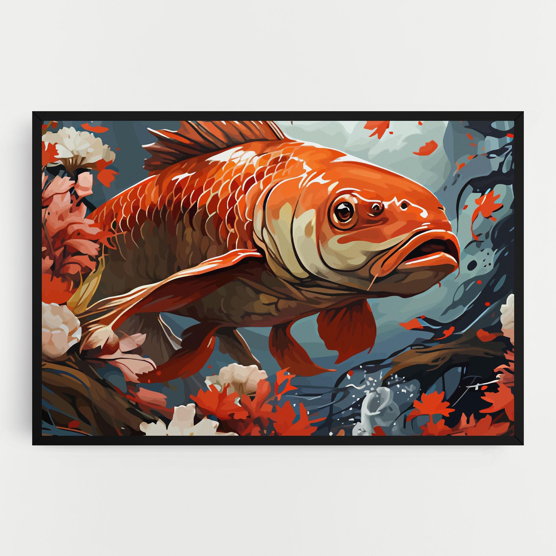 Vászonkép Orange Koi mockup 0