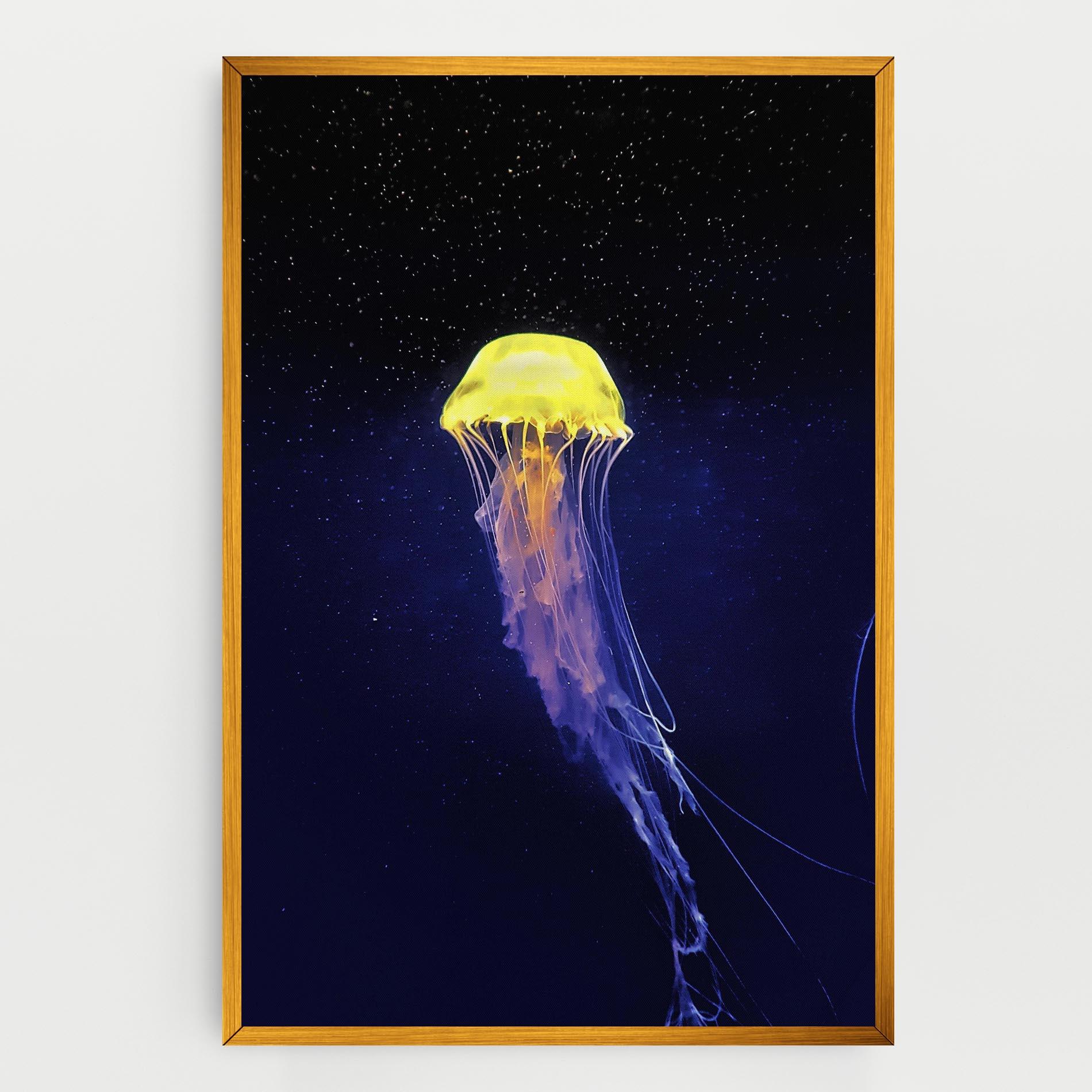 Vászonkép Purple Jellyfish mockup 0