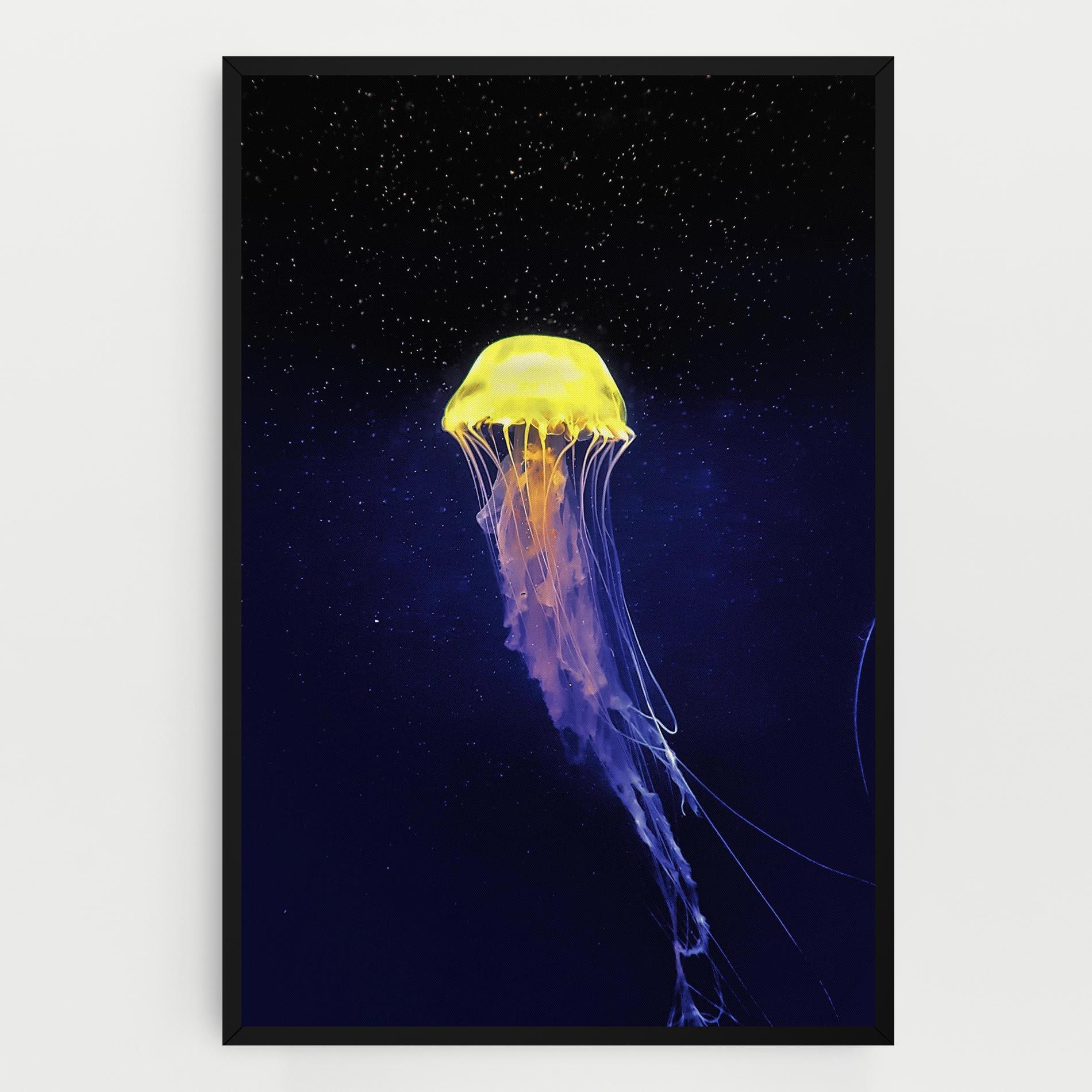 Vászonkép Purple Jellyfish mockup 0