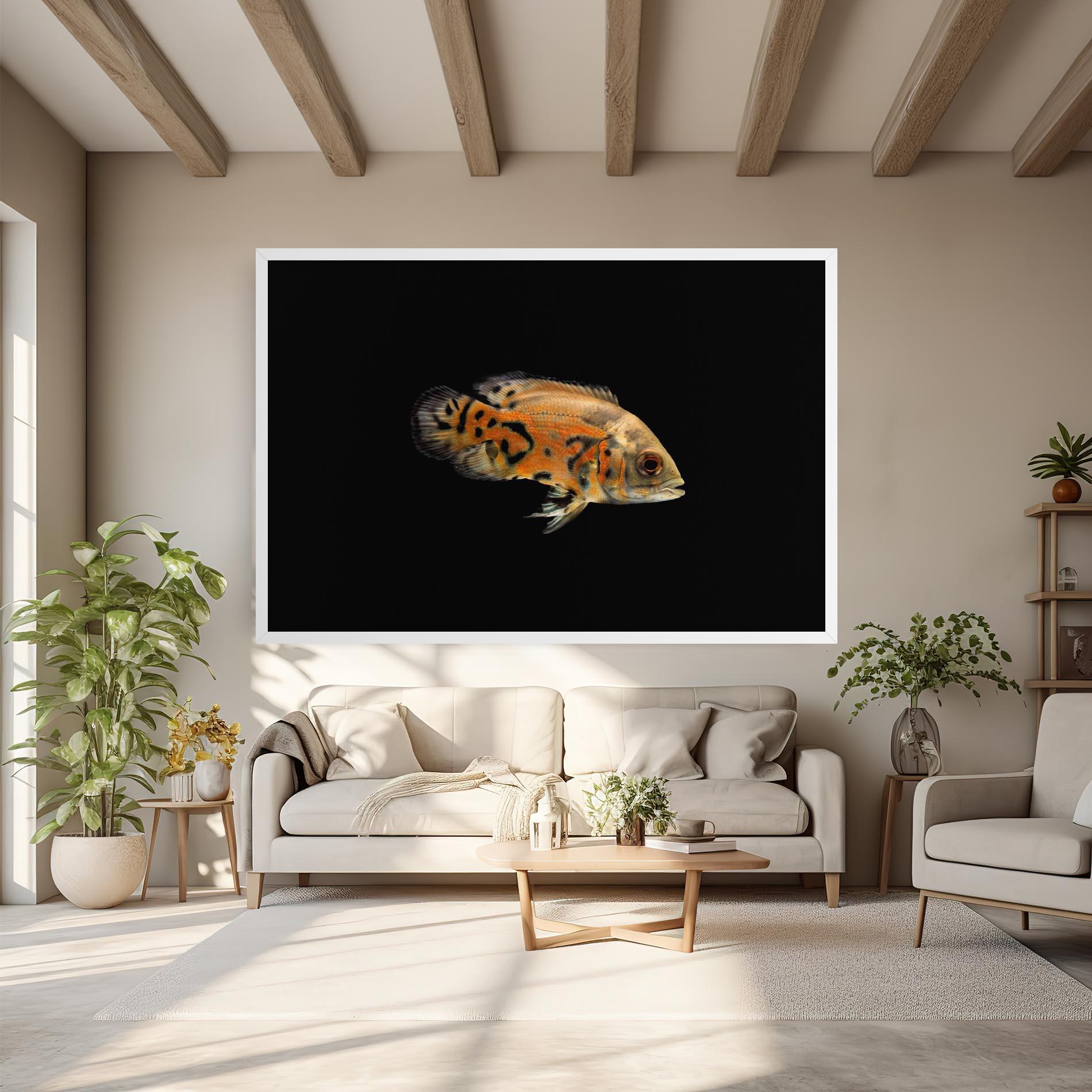 Vászonkép Cute Brown Fish mockup 6