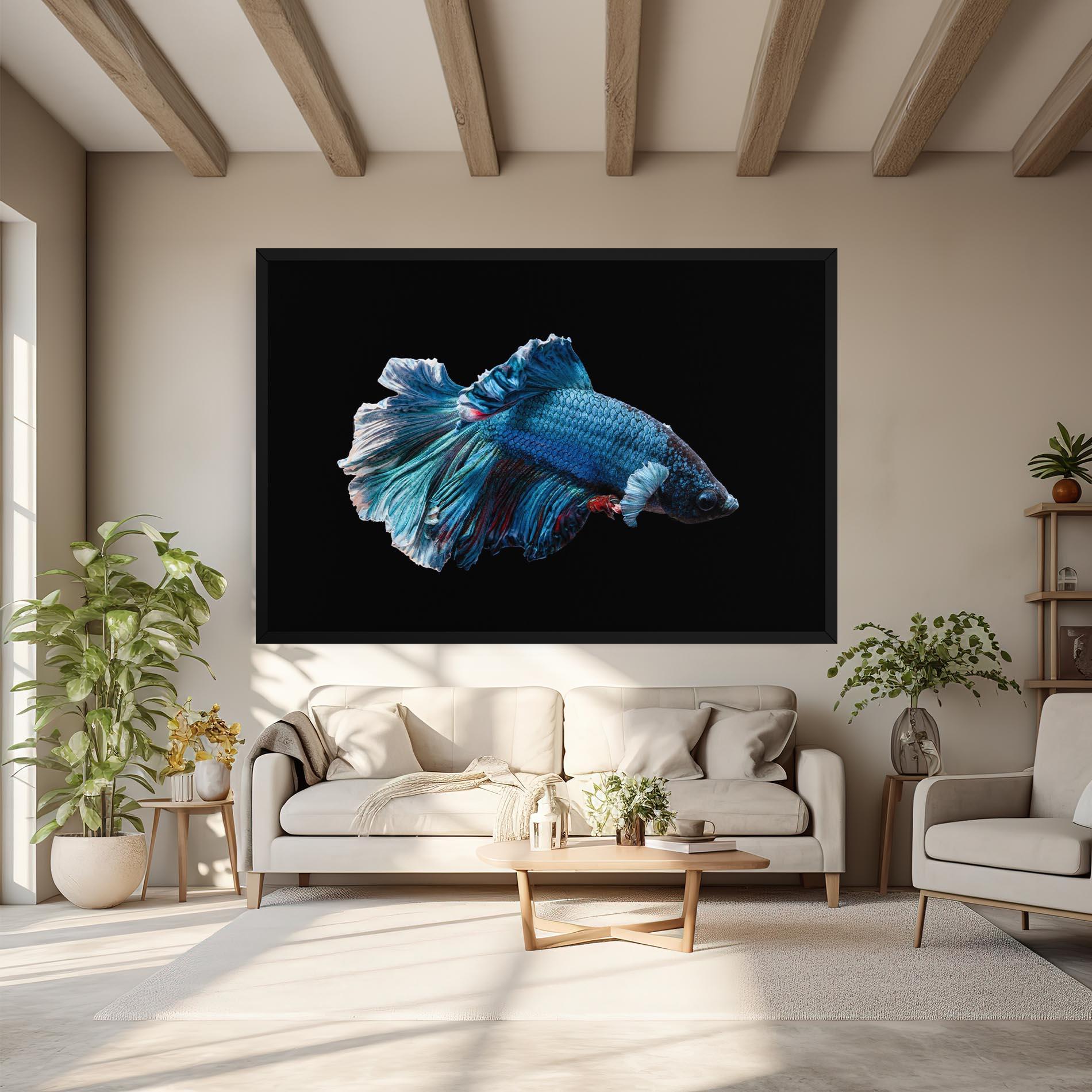 Vászonkép Blue Betta mockup 6