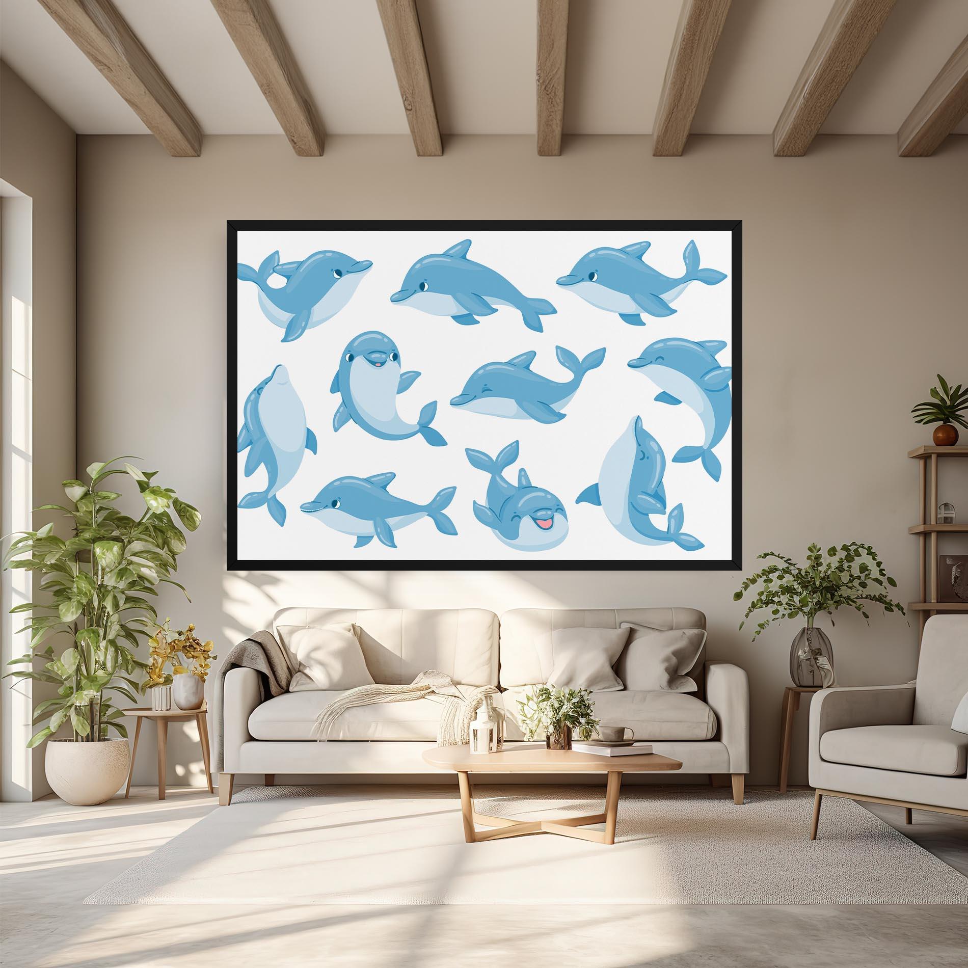 Vászonkép Dolphin mockup 6