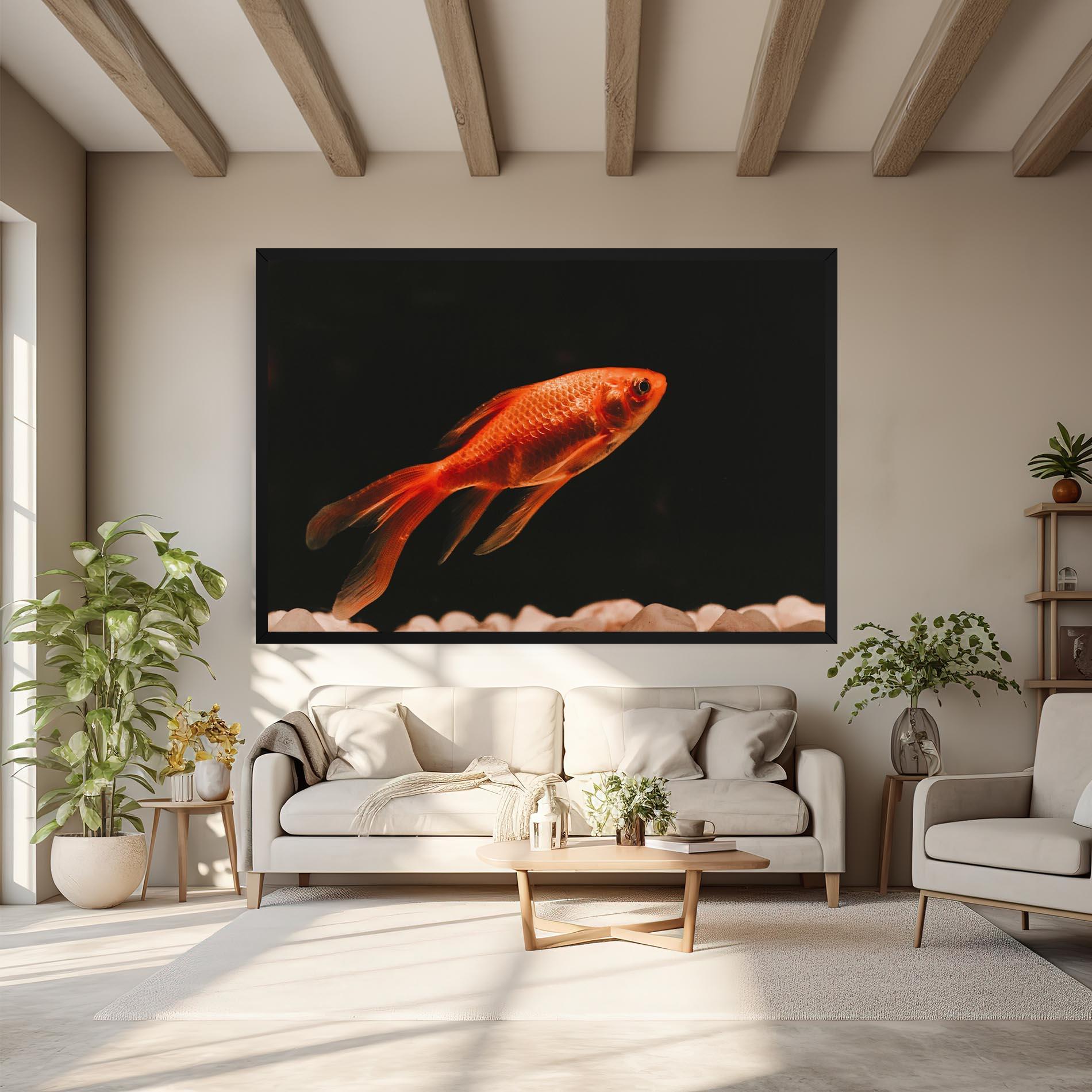Vászonkép Small Orange Fish mockup 6