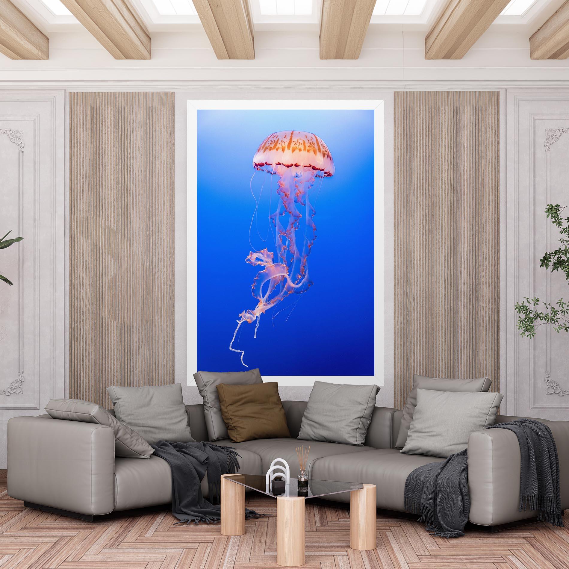 Vászonkép Pretty White Jellyfish mockup 6