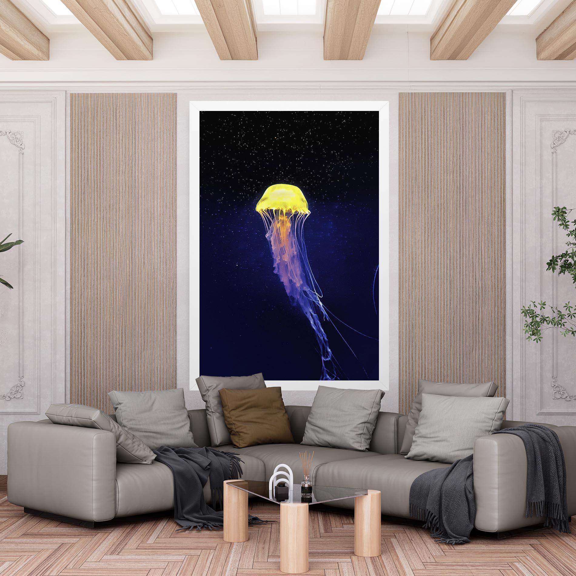Vászonkép Purple Jellyfish mockup 6