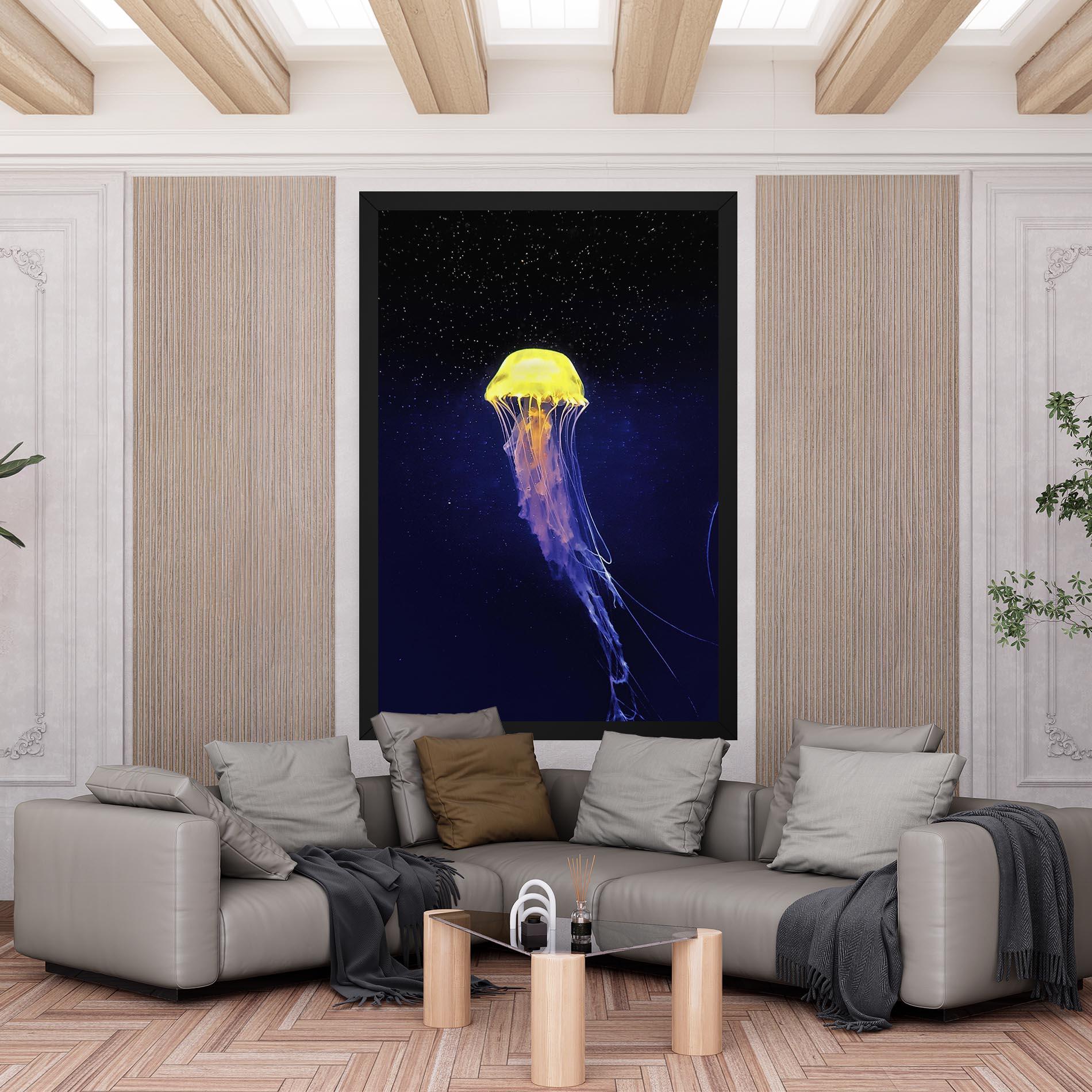 Vászonkép Purple Jellyfish mockup 6