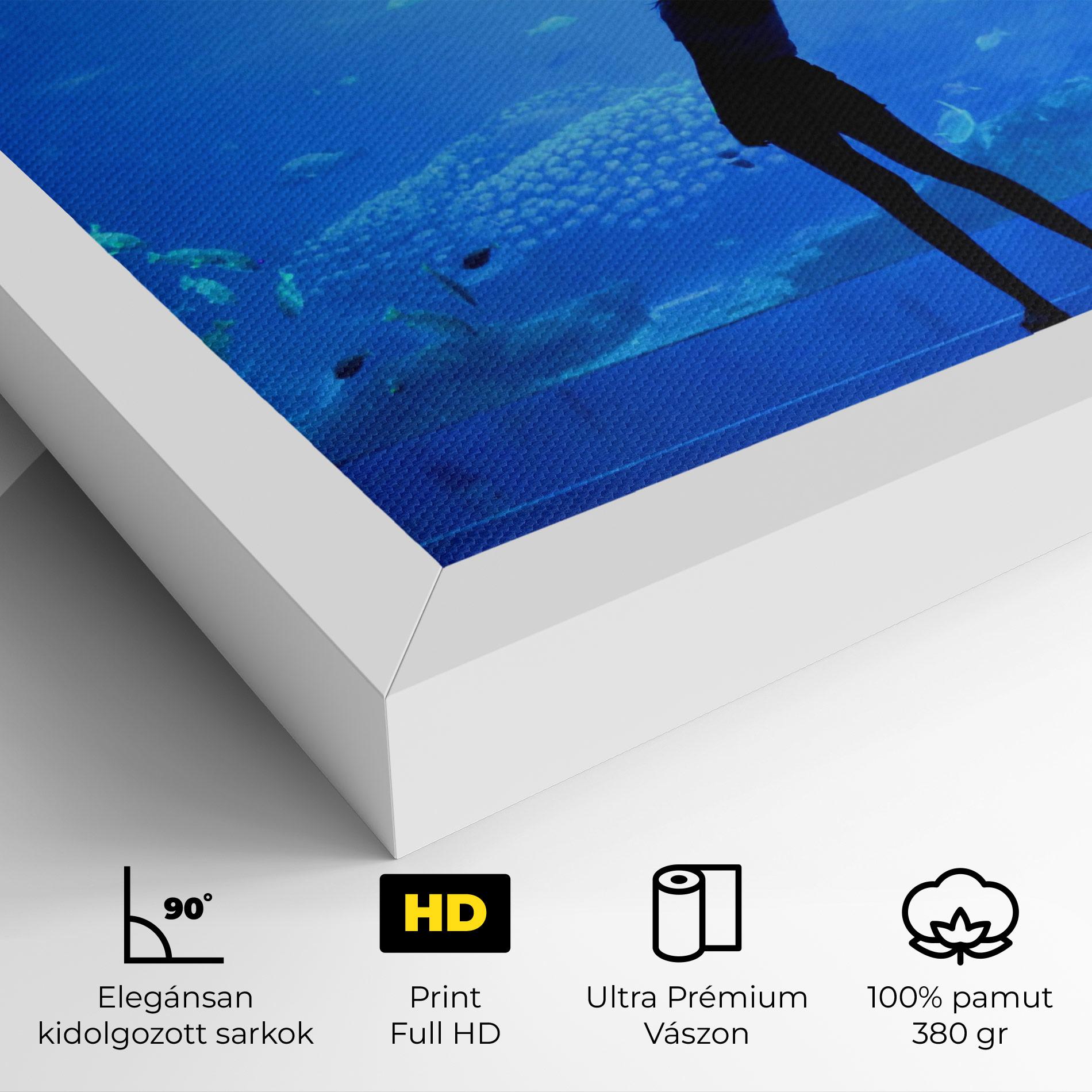 Vászonkép Aquarium Girl mockup 4