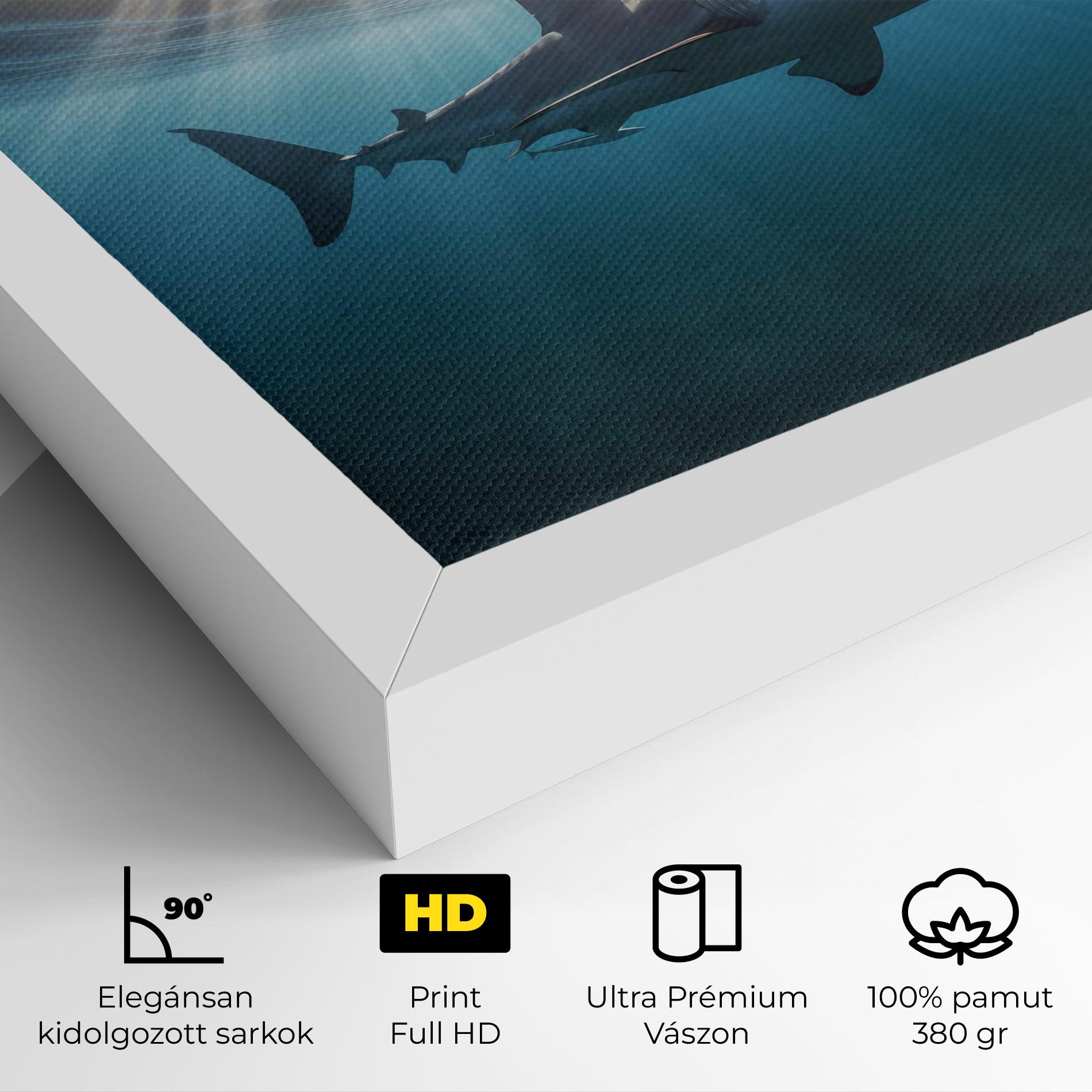 Vászonkép Big Shark mockup 4