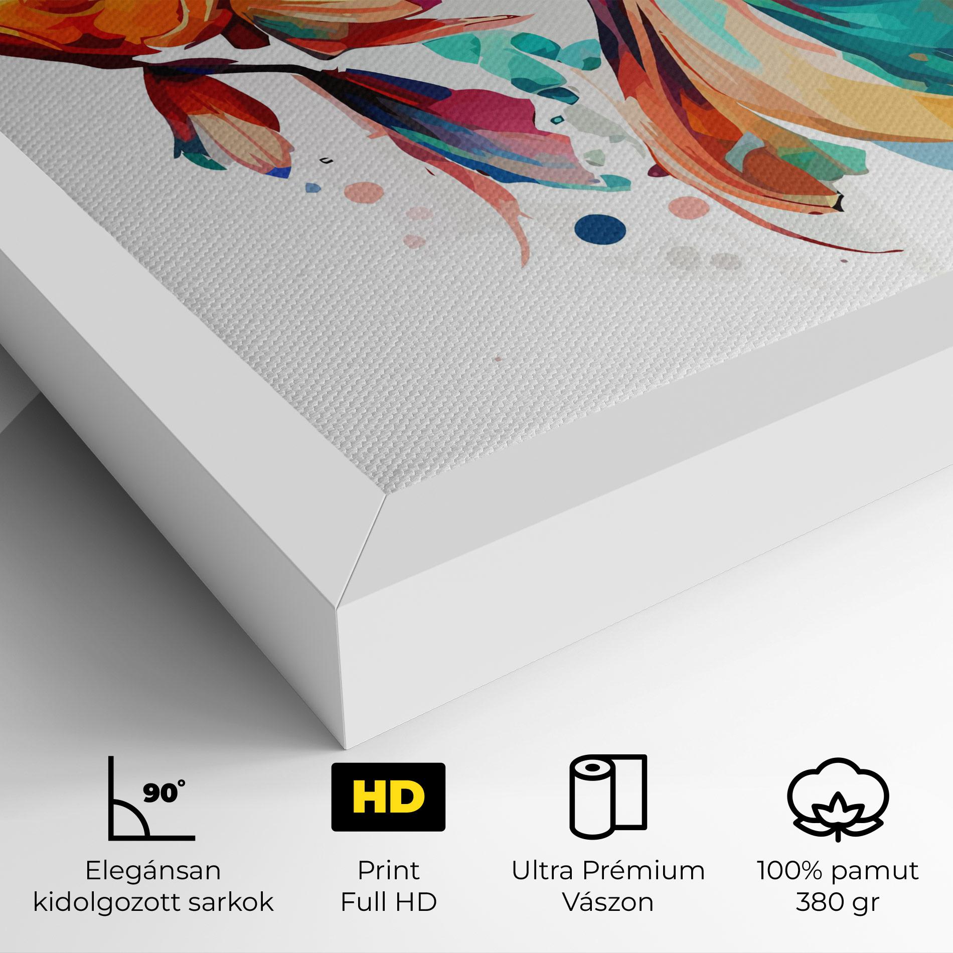 Vászonkép Blue Orange Fish mockup 4