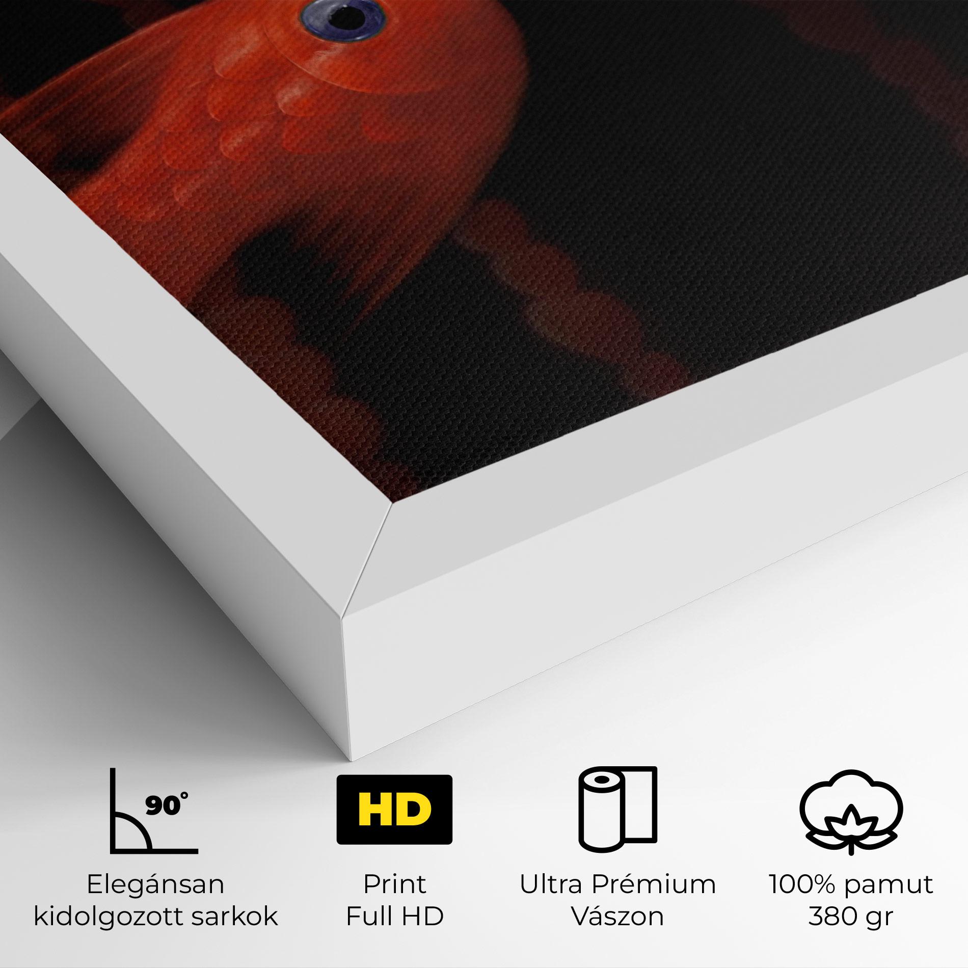 Vászonkép Orange Fish Heart mockup 4