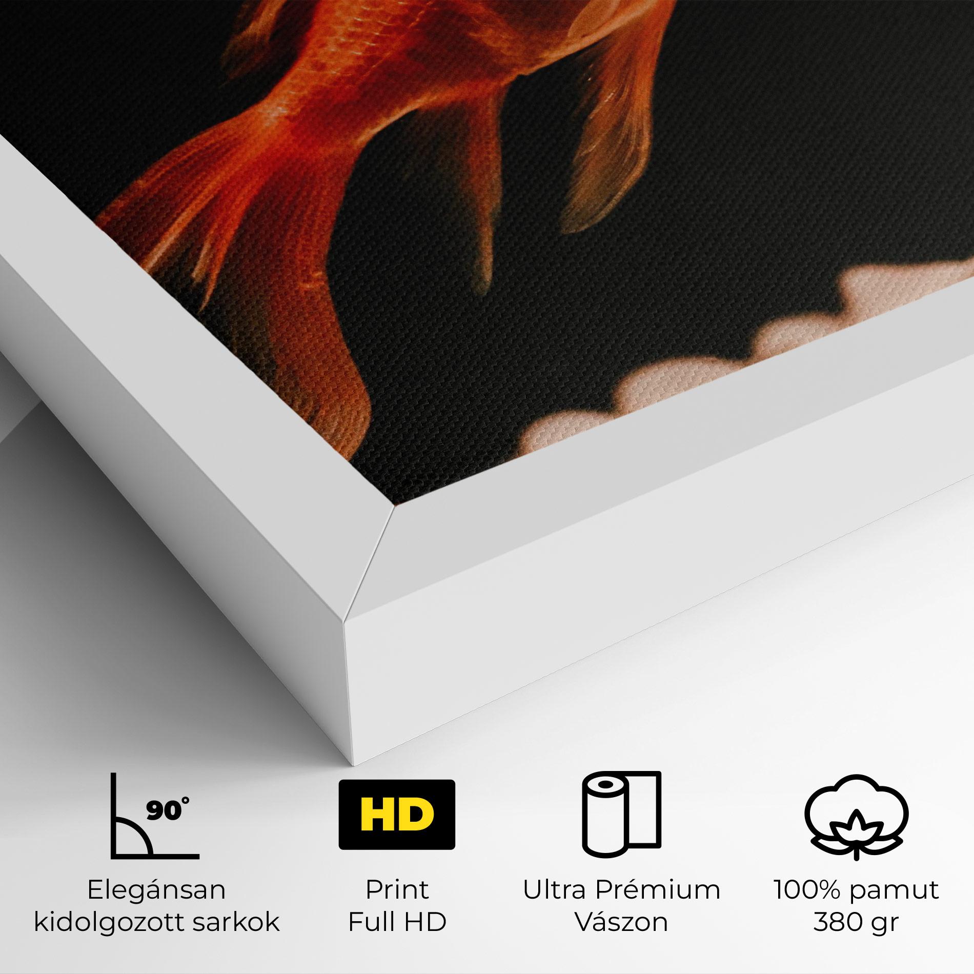 Vászonkép Small Orange Fish mockup 4