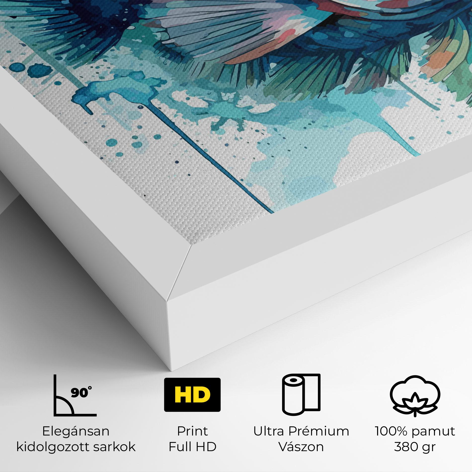 Vászonkép Watercolor Fish mockup 4