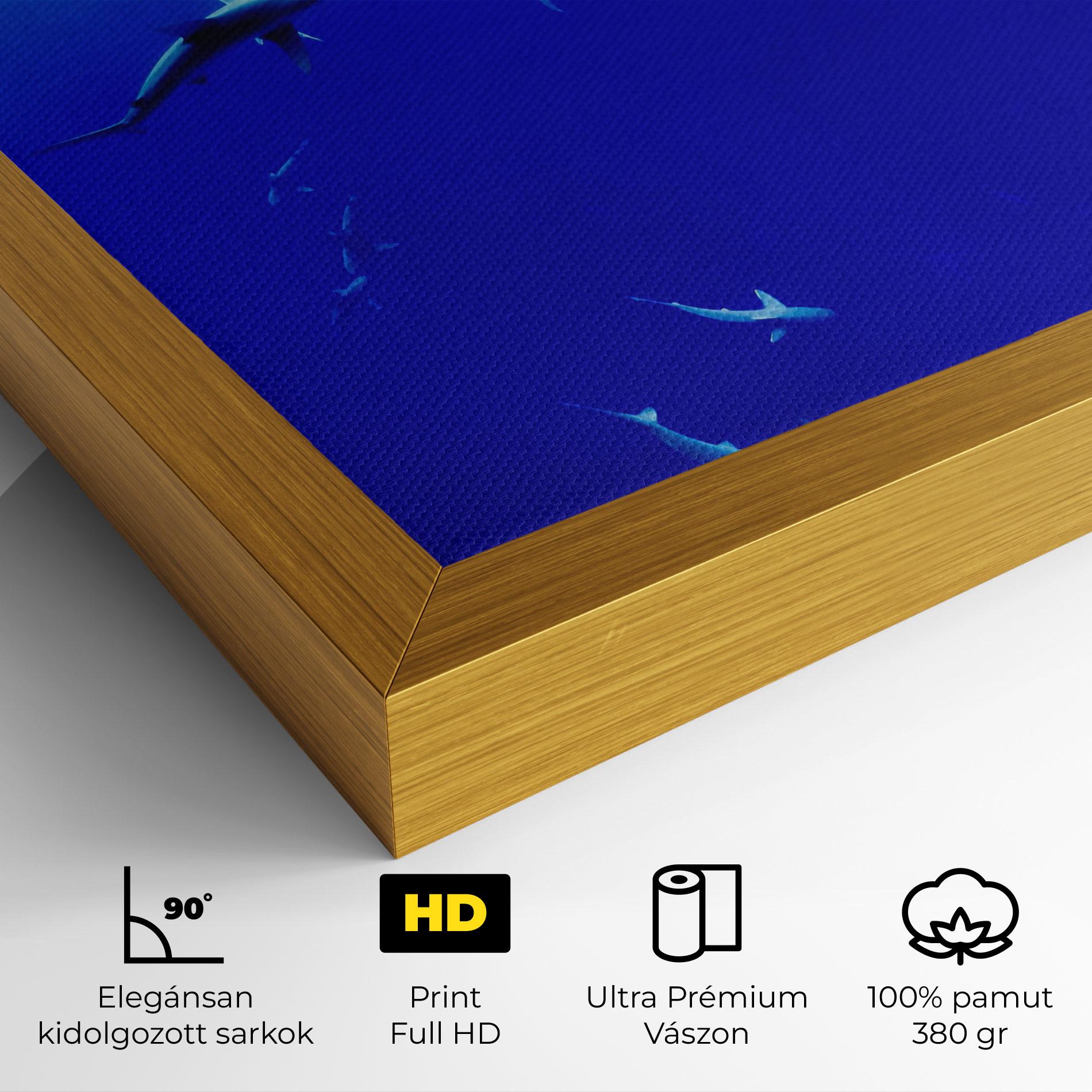 Vászonkép Baby Sharks mockup 4