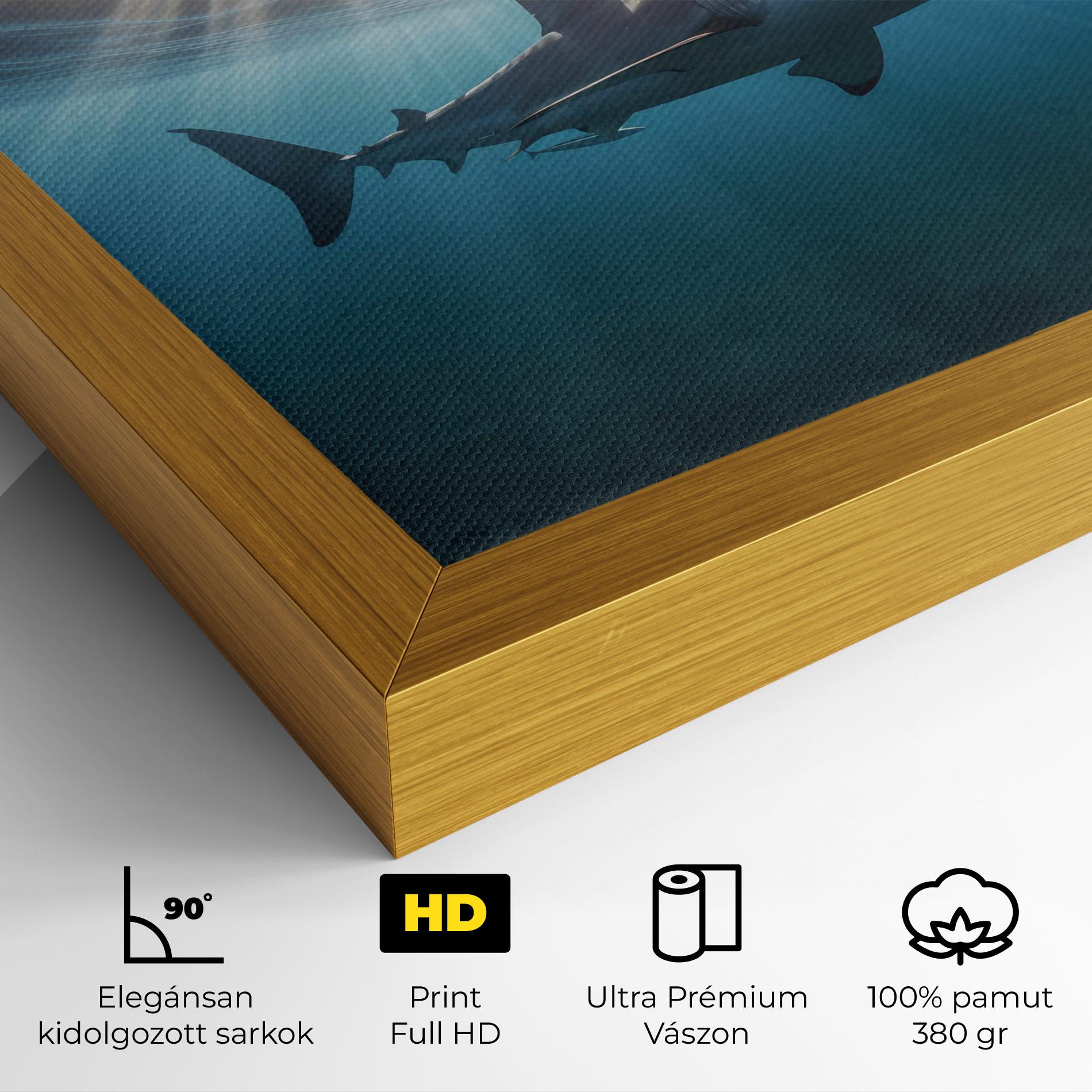 Vászonkép Big Shark mockup 4