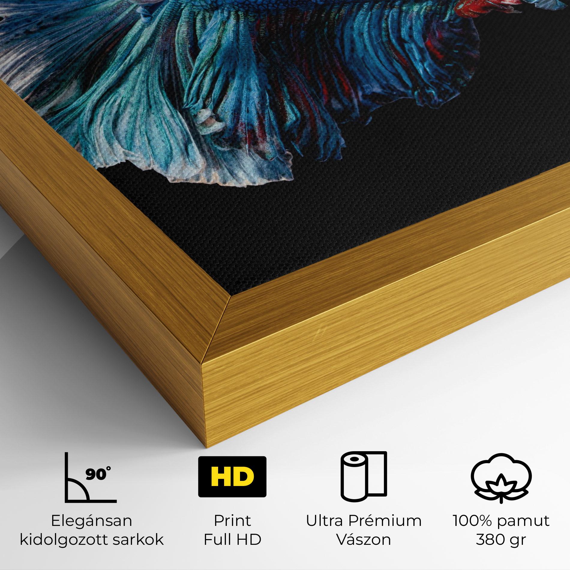 Vászonkép Blue Betta mockup 4