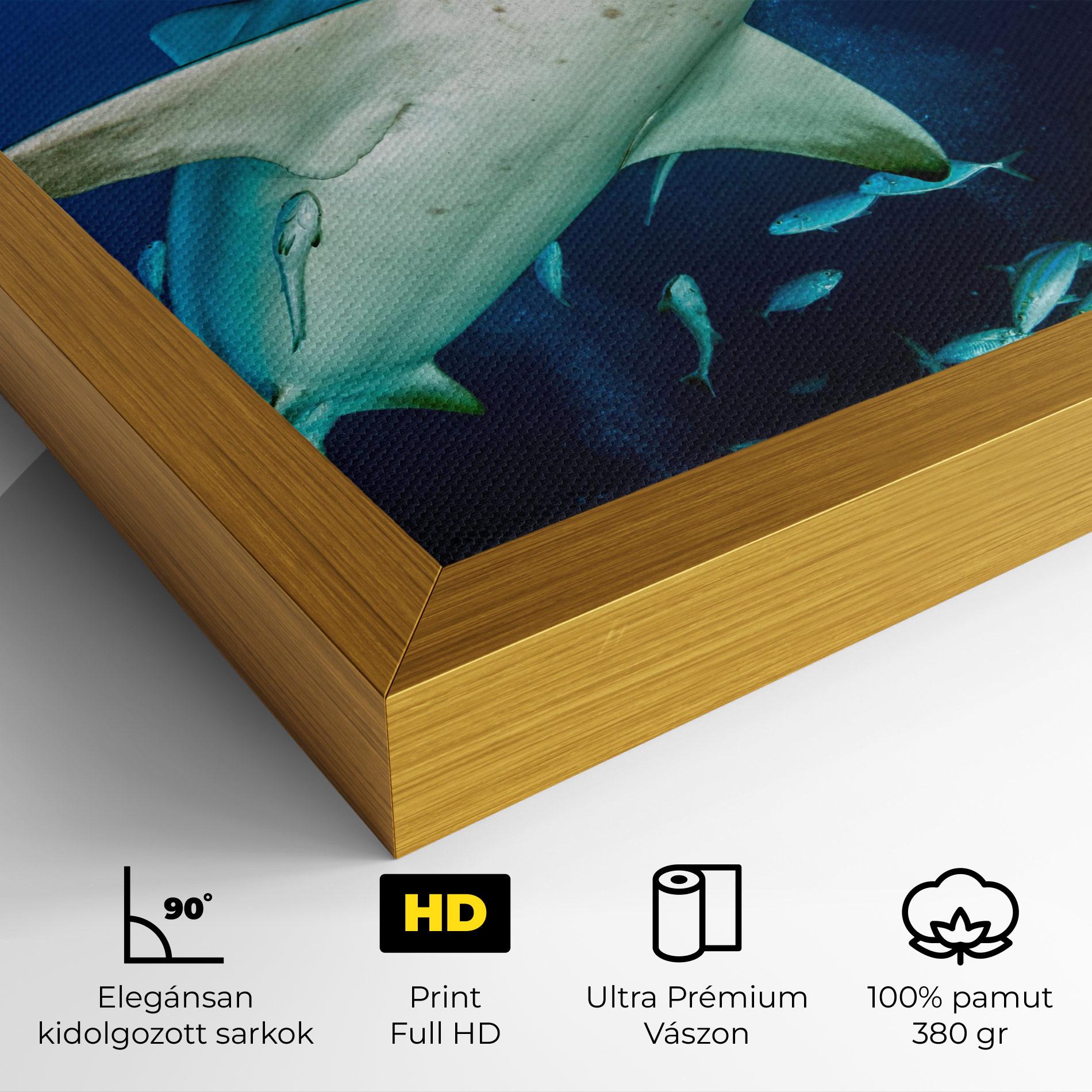 Vászonkép Bull Shark mockup 4