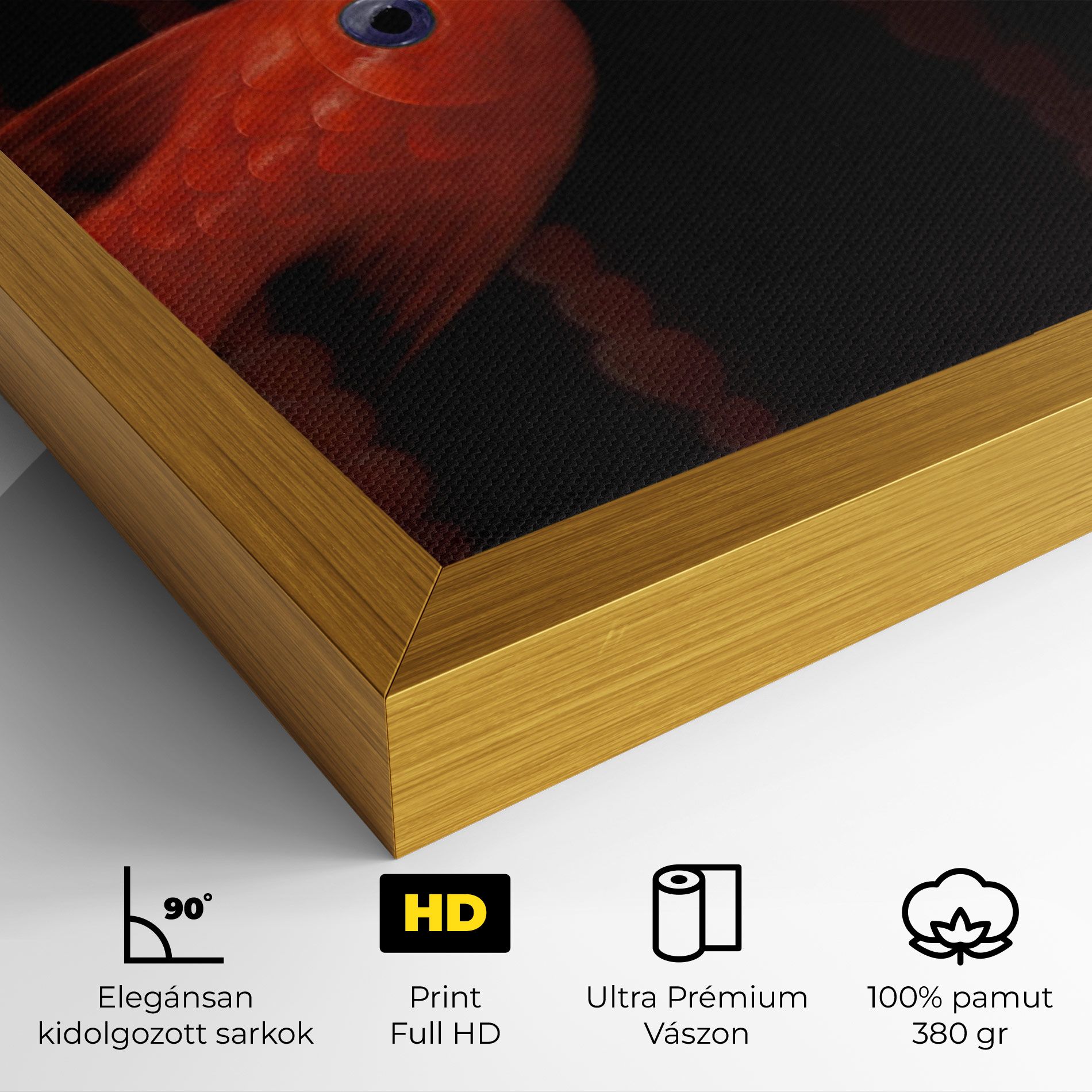 Orange Fish Heart mockup 4