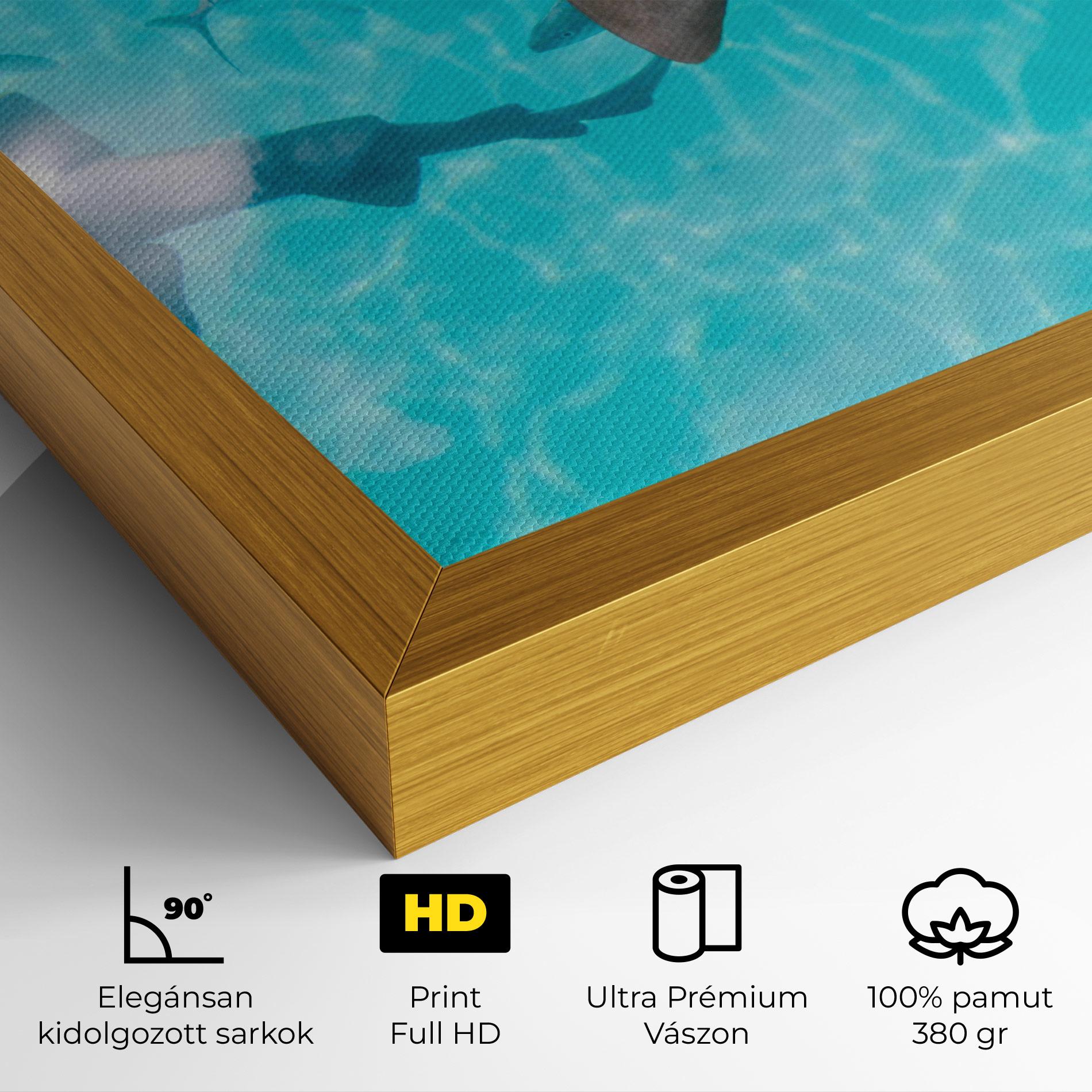 Vászonkép Pretty Shark mockup 4