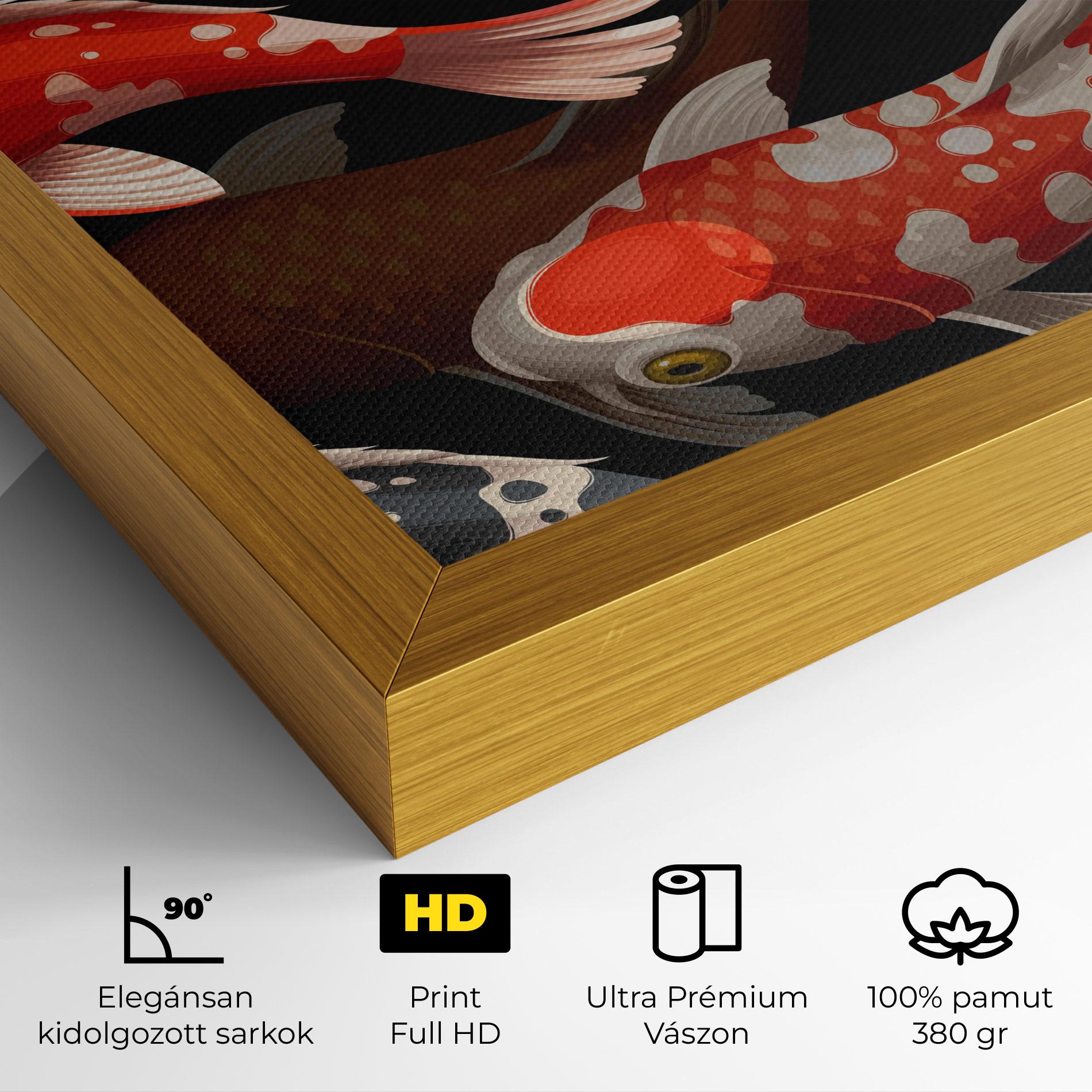 Vászonkép Seamless Koi Fish mockup 4