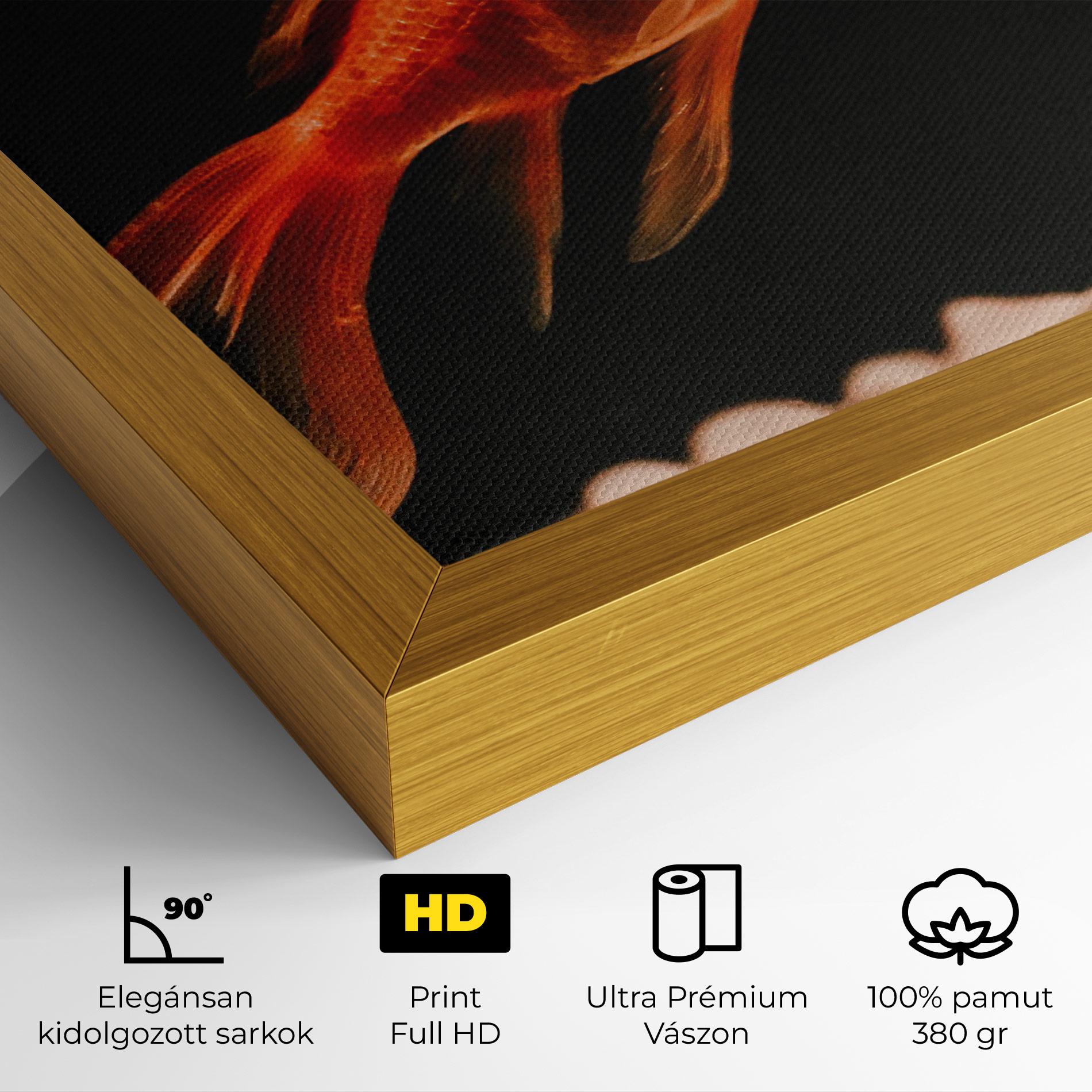 Vászonkép Small Orange Fish mockup 4