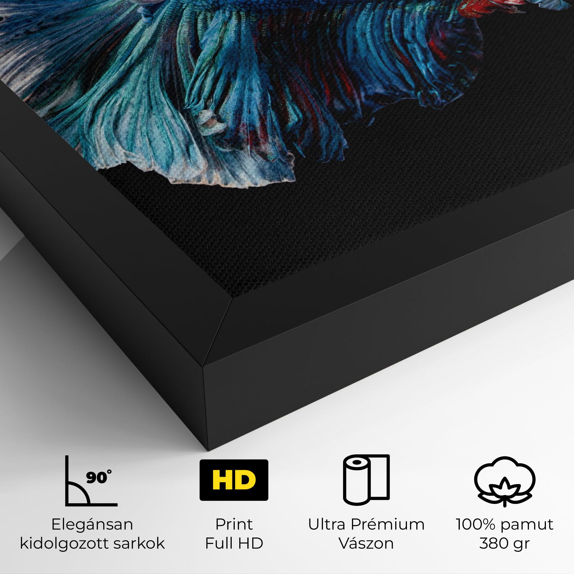 Vászonkép Blue Betta mockup 4