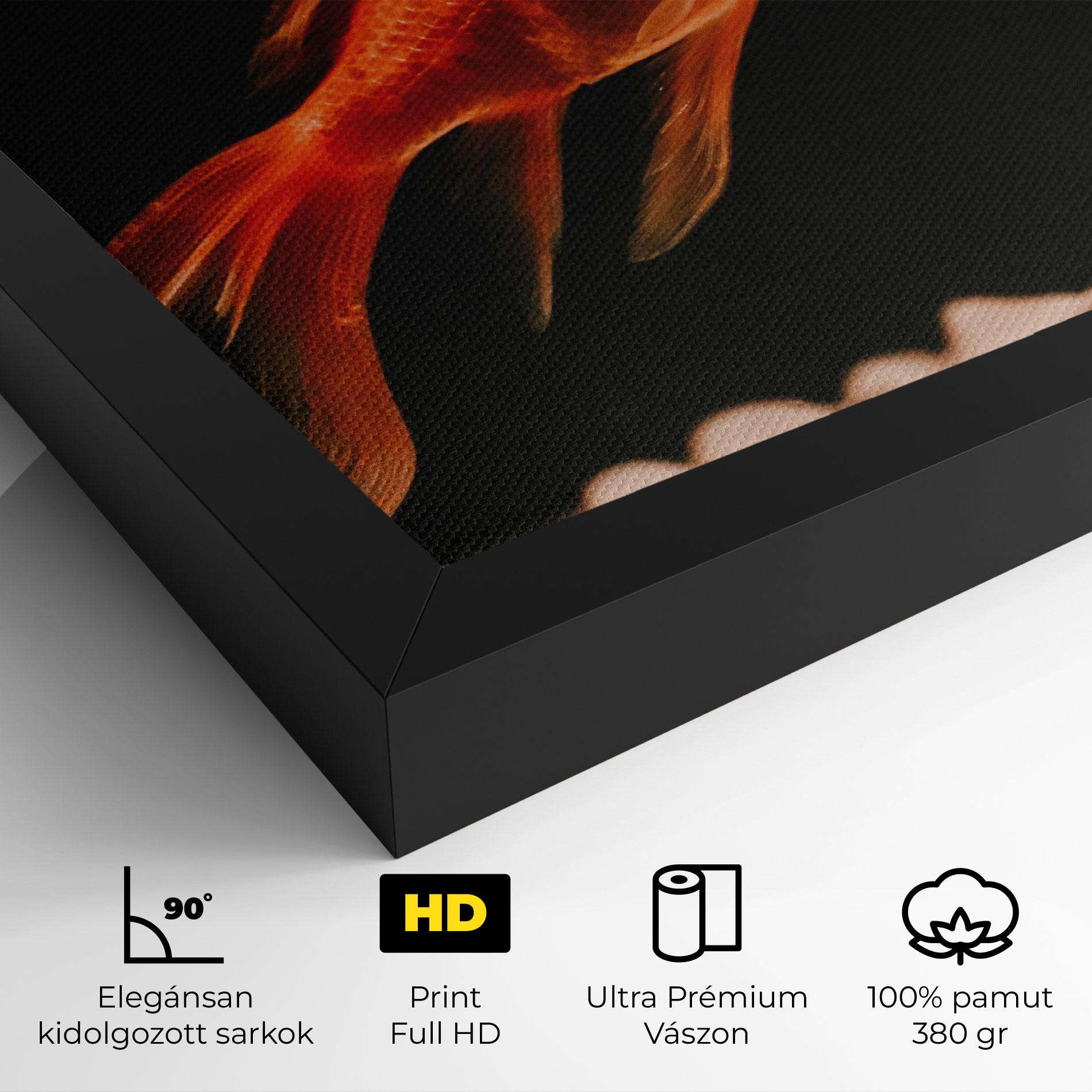 Vászonkép Small Orange Fish mockup 4