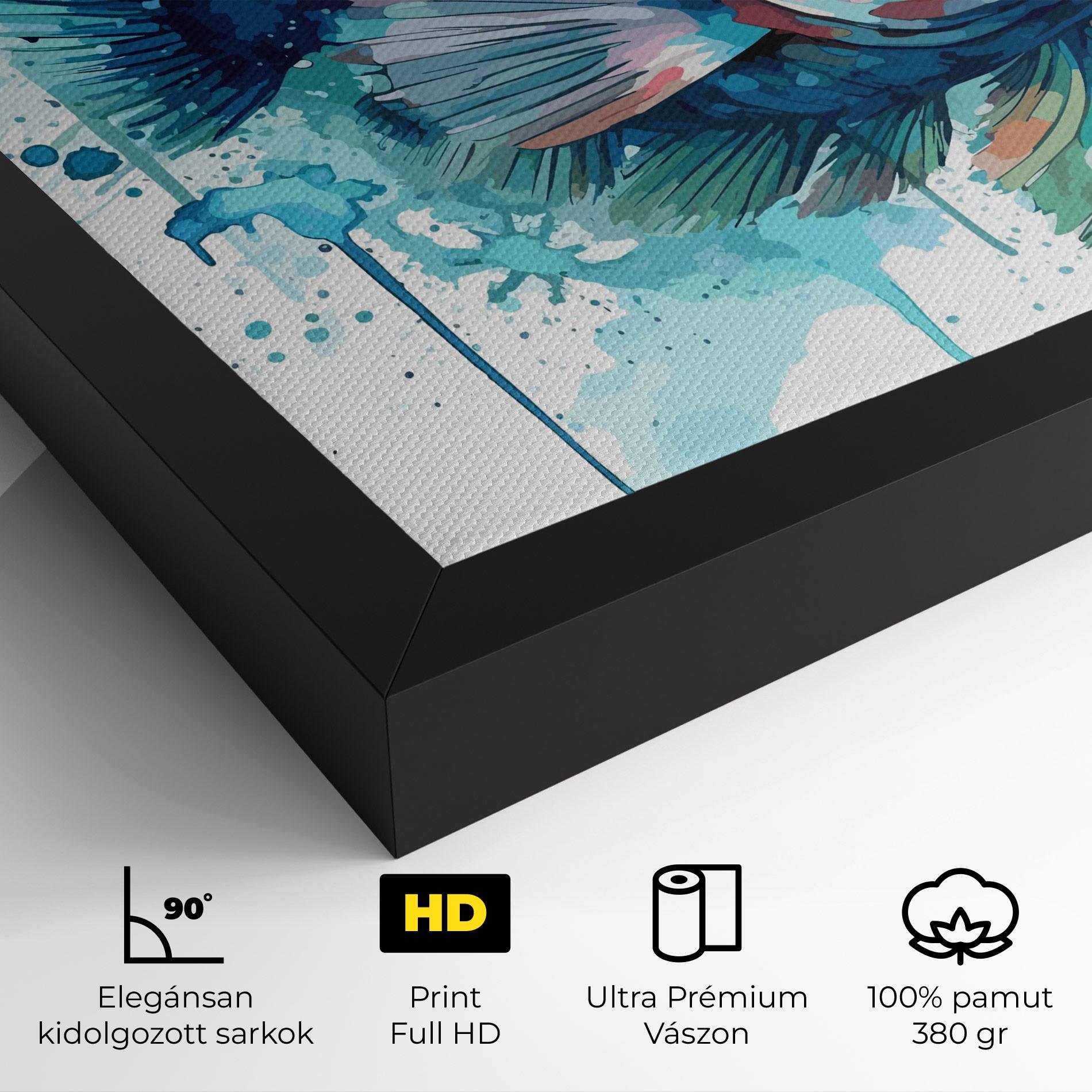 Vászonkép Watercolor Fish mockup 4