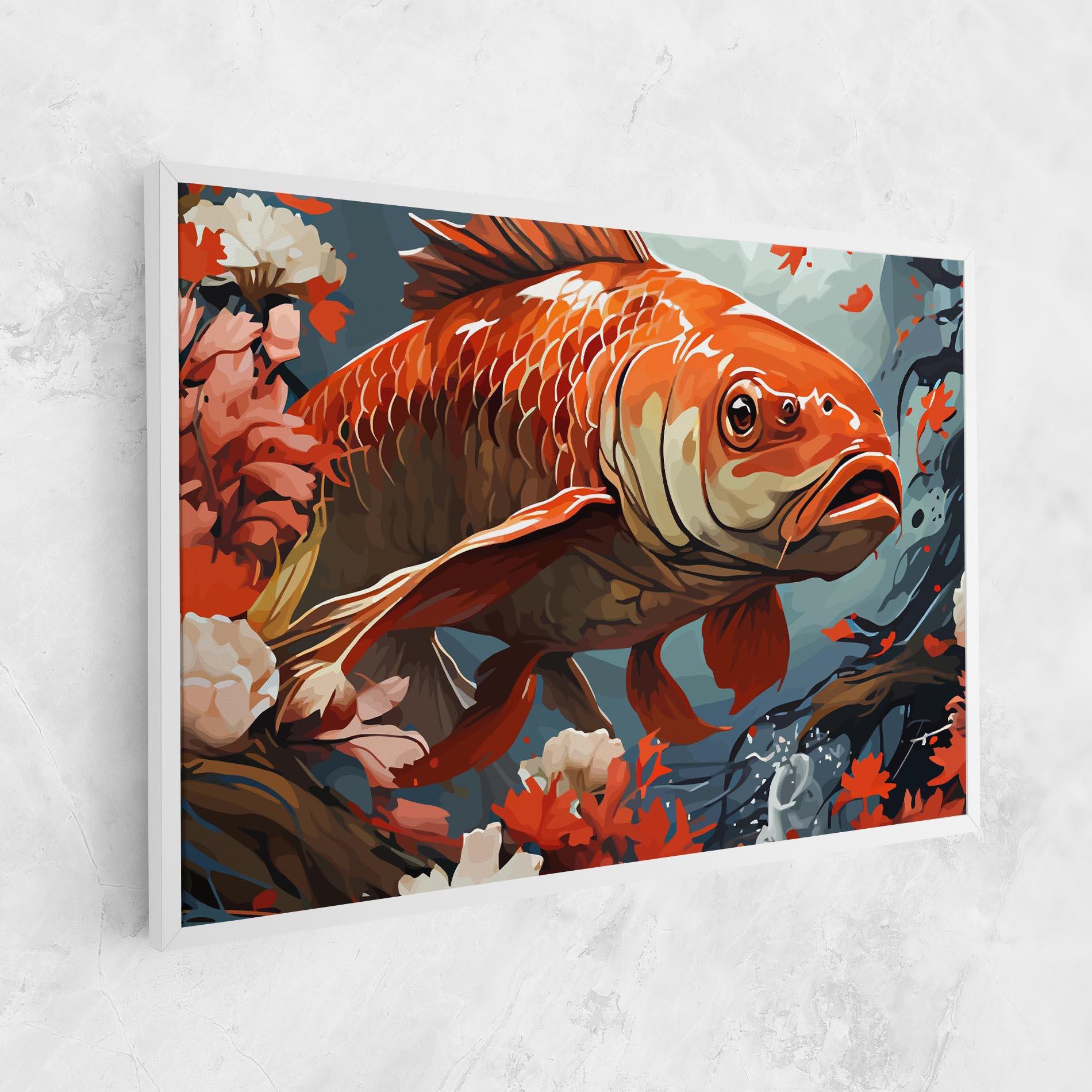Vászonkép Orange Koi mockup 1