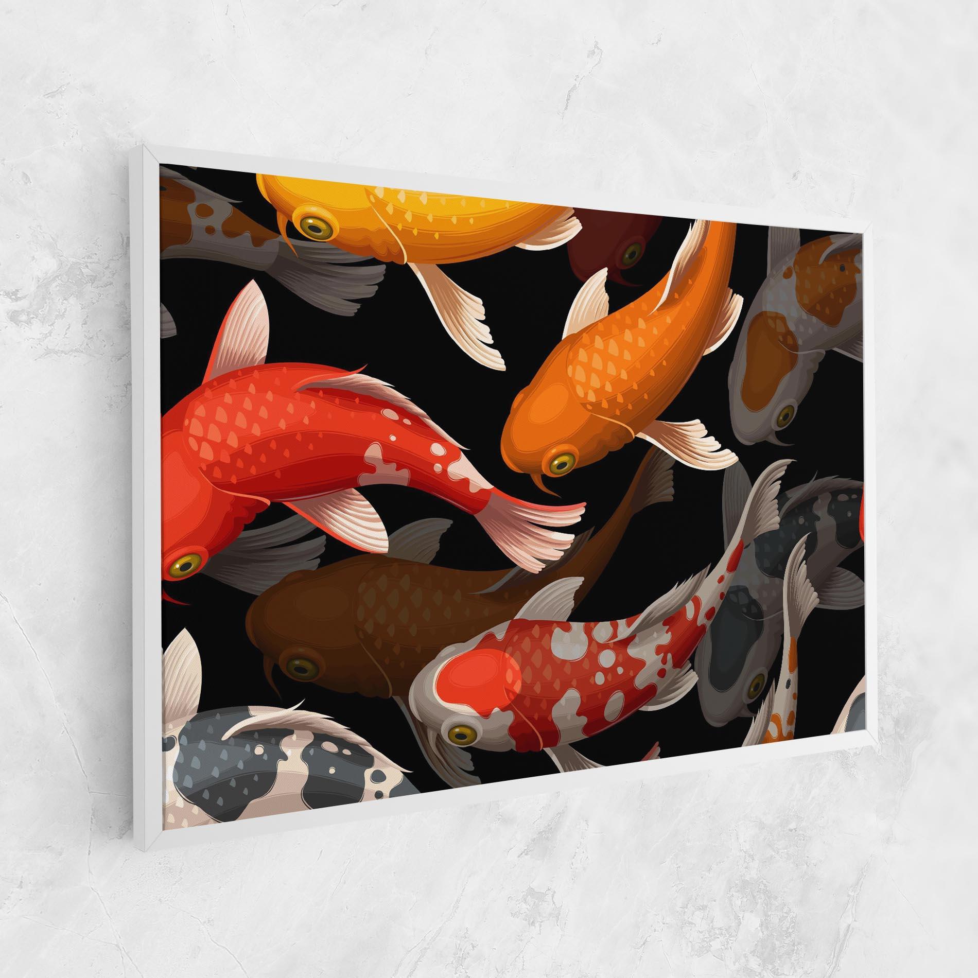Vászonkép Seamless Koi Fish mockup 1