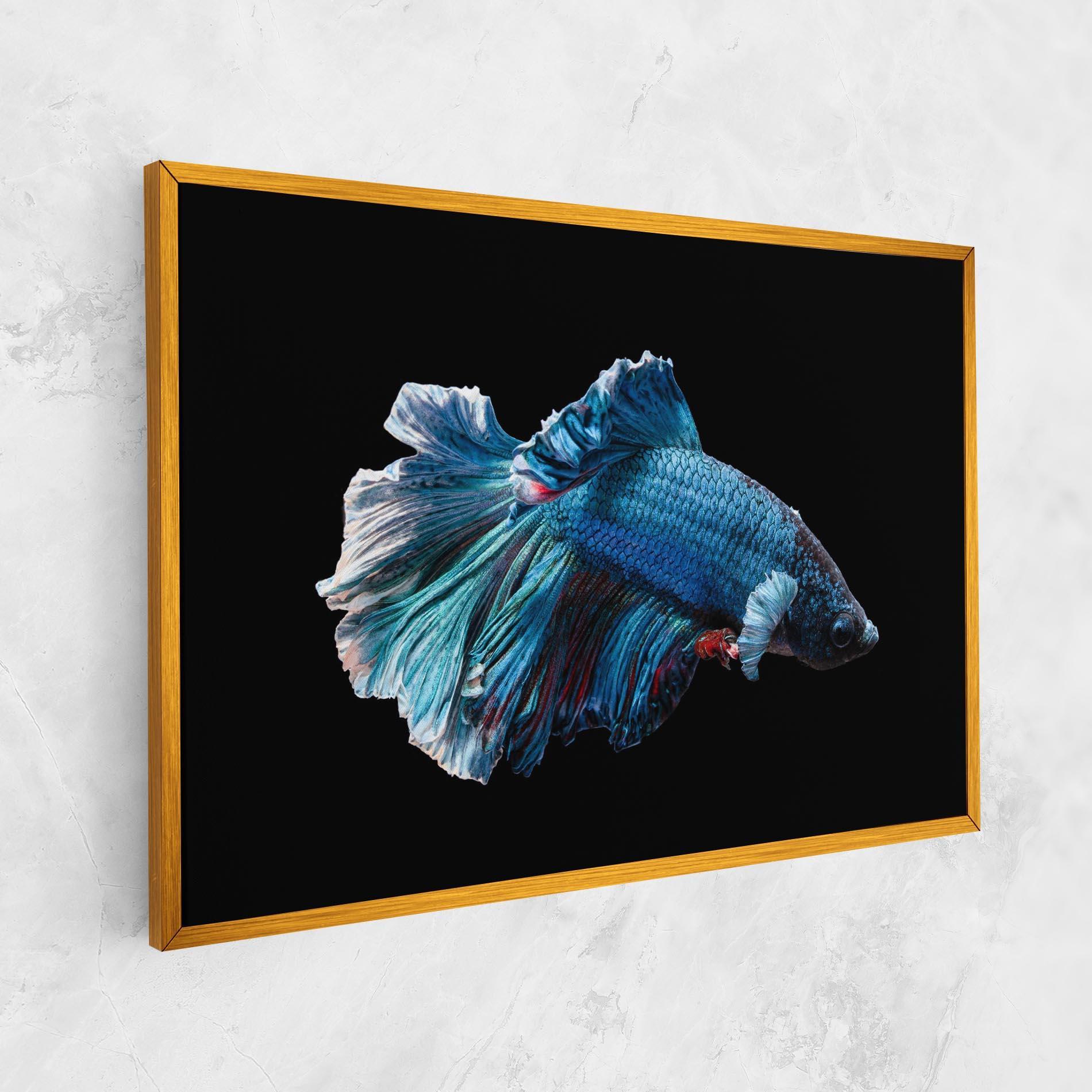 Vászonkép Blue Betta mockup 1